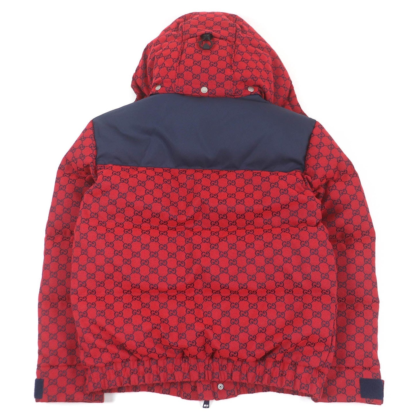 GUCCI Down jacket 762559 Outer: 70% cotton, Outer: 30% polyester, Lining: 100% nylon, Part: 100% cotton, Part: 100% polyester Red mens 44 Used