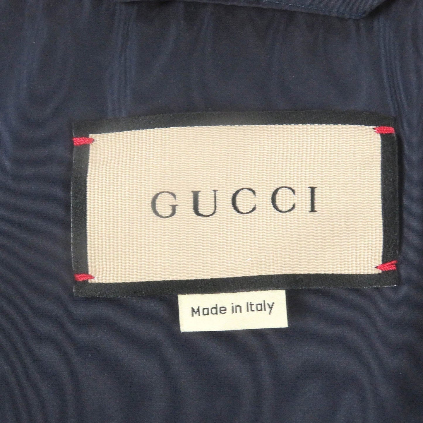 GUCCI Down jacket 762559 Outer: 70% cotton, Outer: 30% polyester, Lining: 100% nylon, Part: 100% cotton, Part: 100% polyester Red mens 44 Used