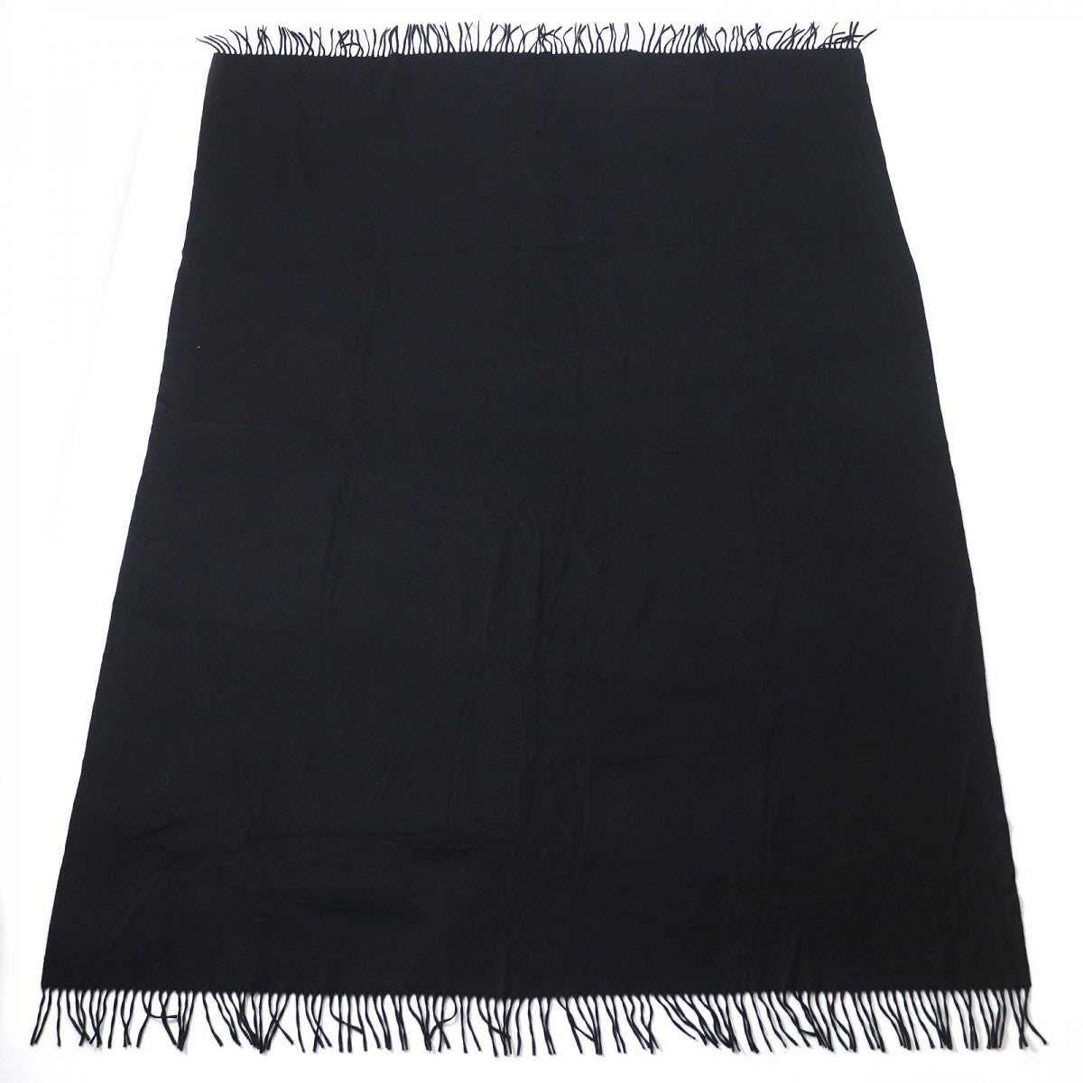 HERMES Scarf cashmere black