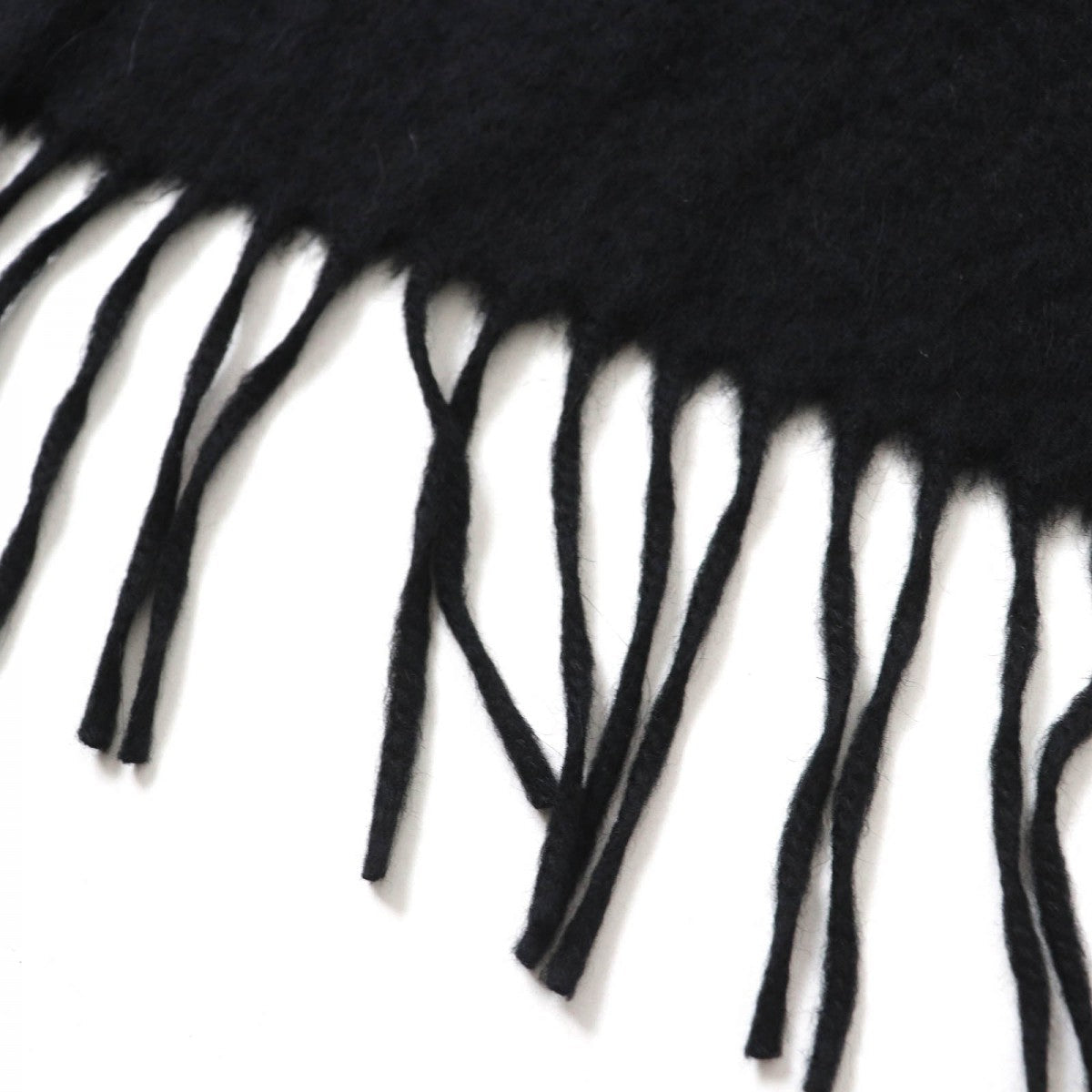 HERMES Scarf cashmere black