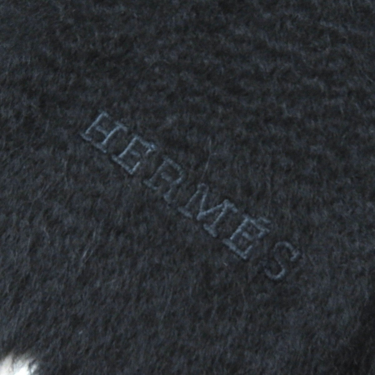 HERMES Scarf cashmere black