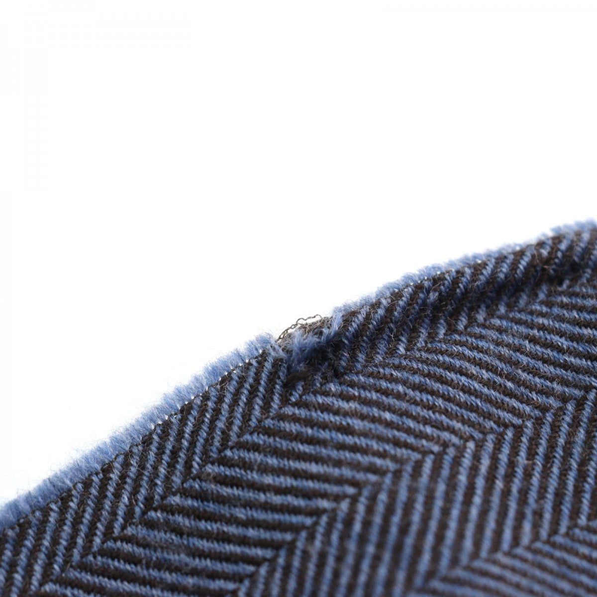 GUCCI Scarf 344993 Main: 100% wool Blue type Herringbone Pattern mens Used