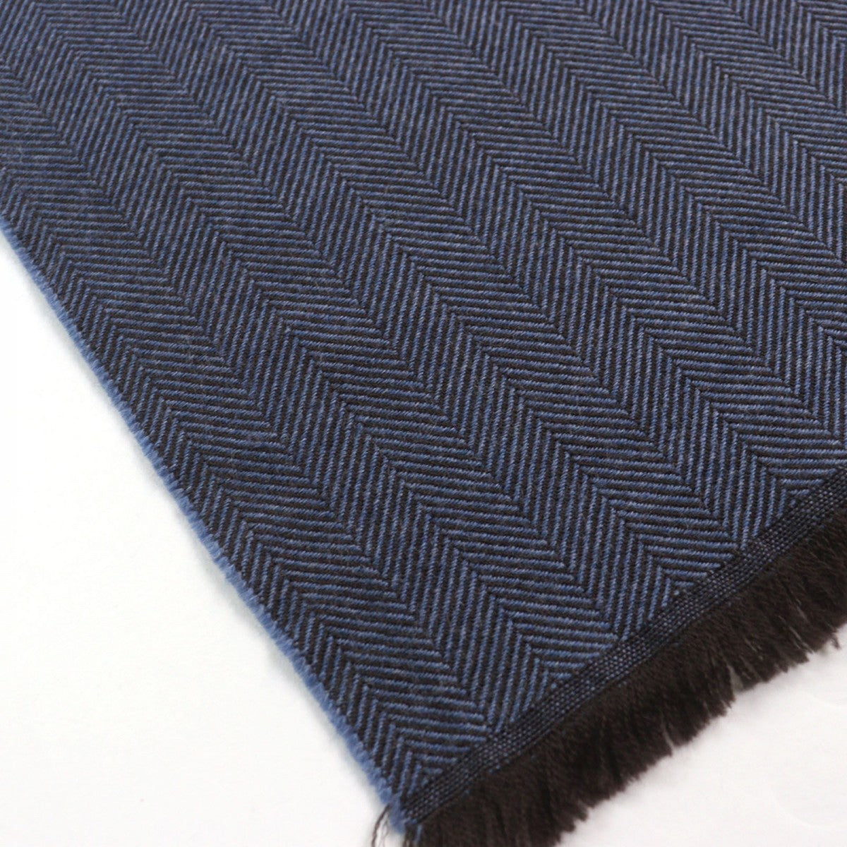 GUCCI Scarf 344993 Main: 100% wool Blue type Herringbone Pattern mens Used