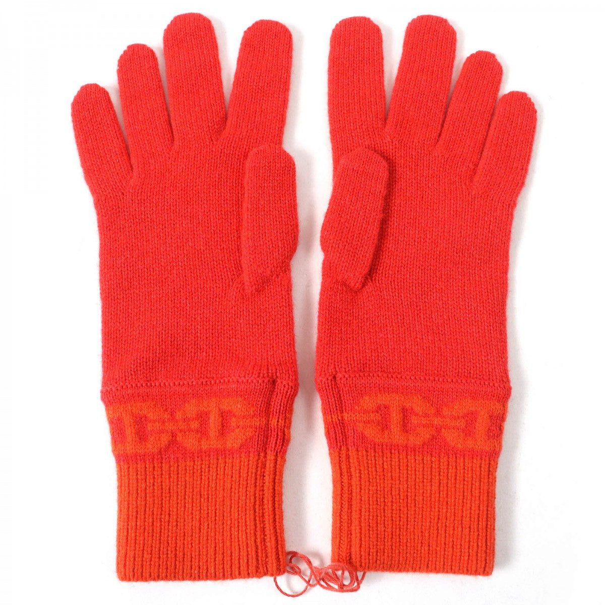 HERMES gloves H232006G cashmere Orange HEAVEN S