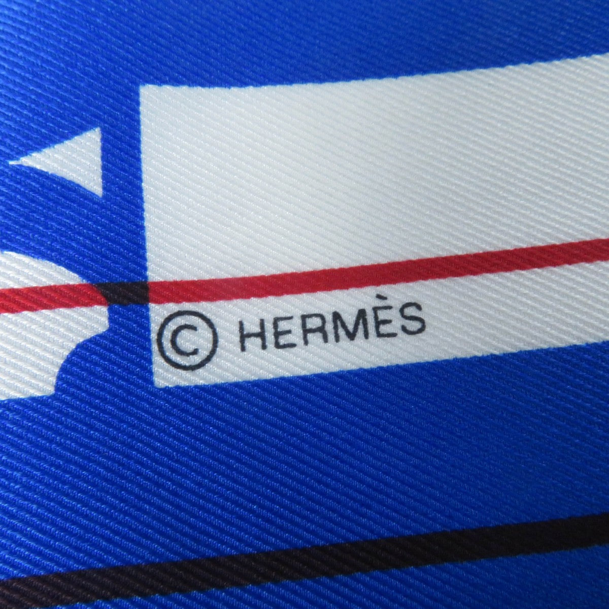 HERMES scarf silk Blue type Carre70 Caregean BRIDES de GALA Ceremony Bridle