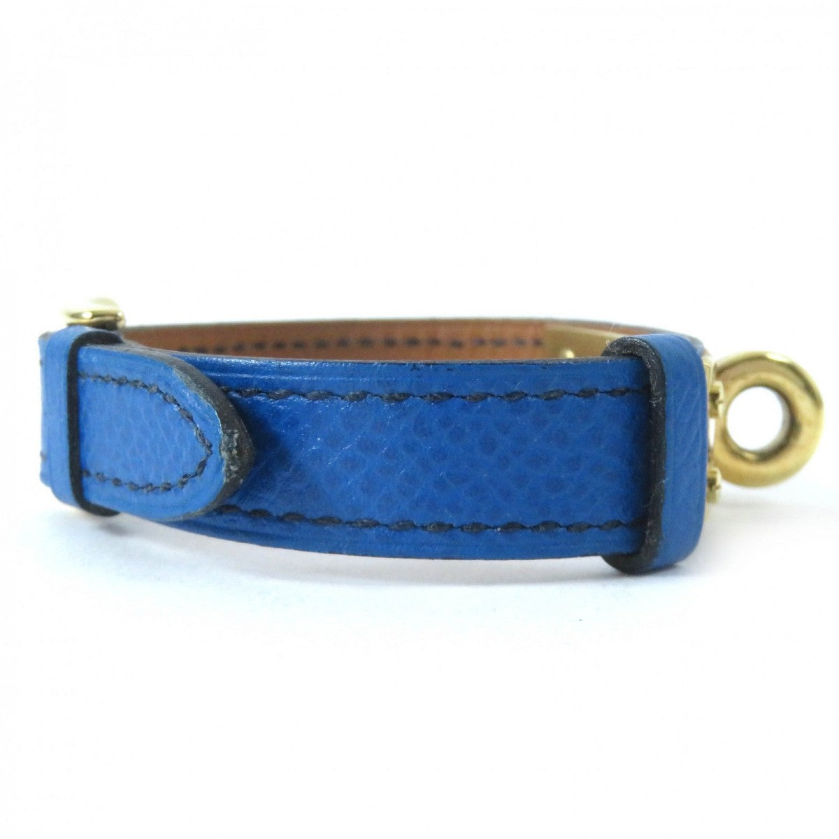 HERMES bracelet leather blue