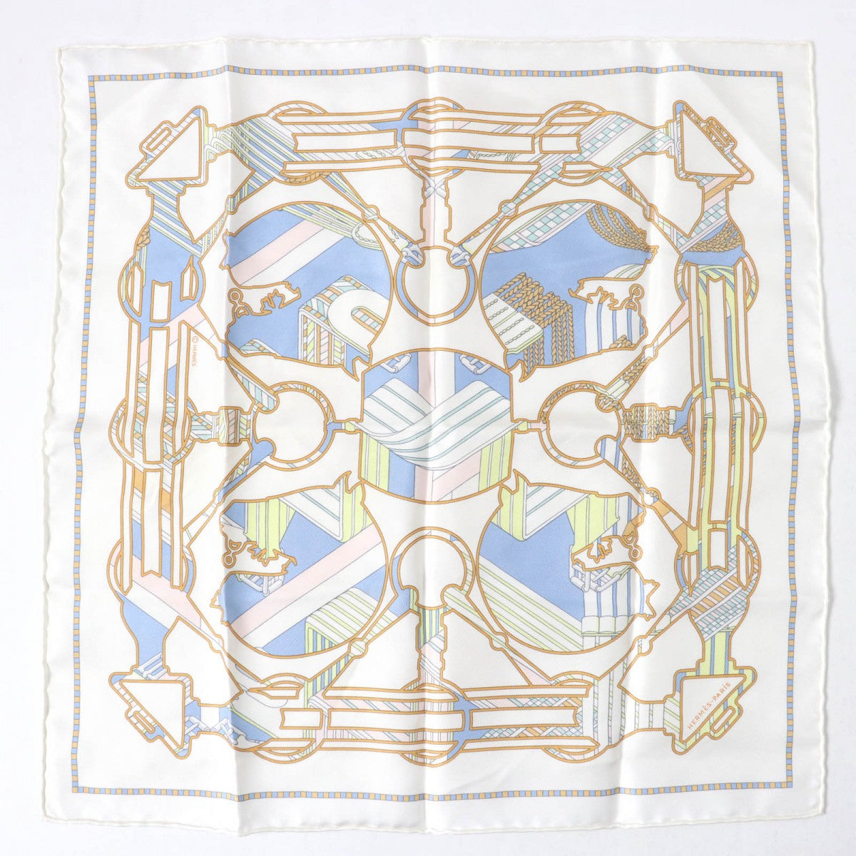 HERMES scarf Main: 100% silk multicolor Gavroche 45 TATERSALE EN ZIGZAG Women Used
