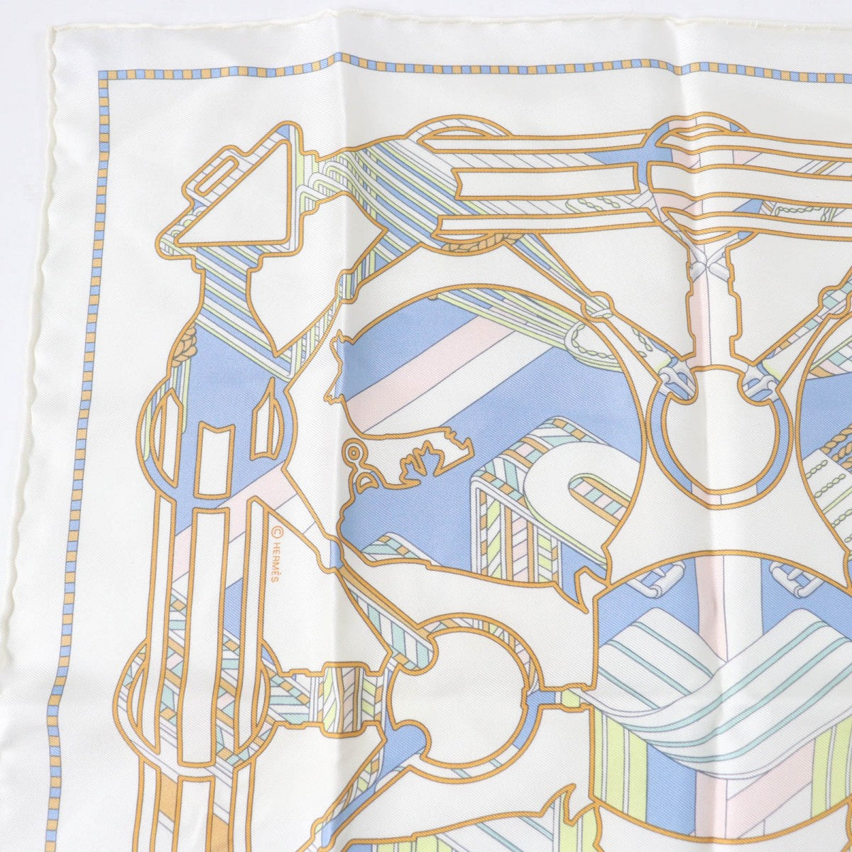 HERMES scarf Main: 100% silk multicolor Gavroche 45 TATERSALE EN ZIGZAG Women Used