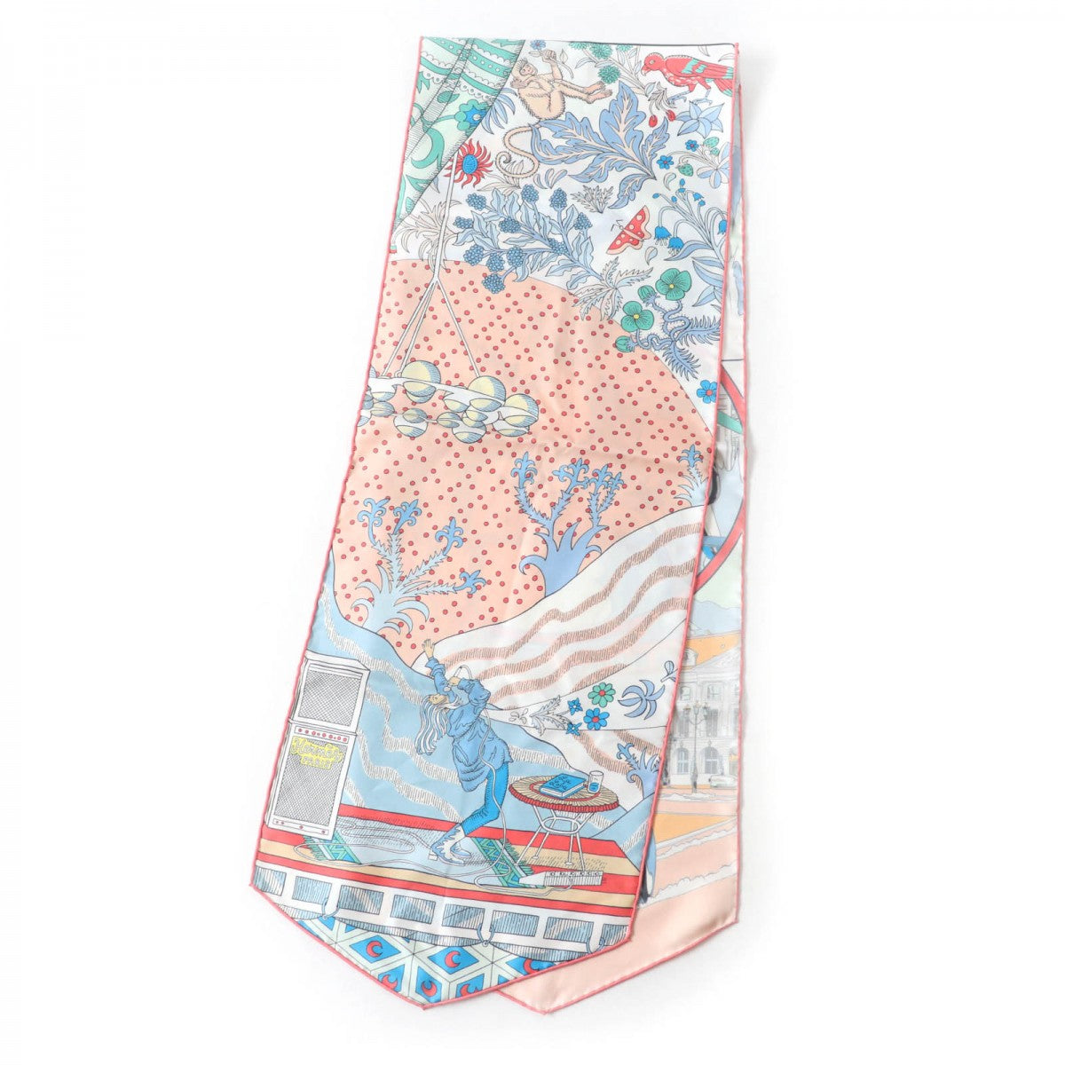 HERMES Stall silk multicolor Maxi Twilly LE PREMIER CHANT WOW