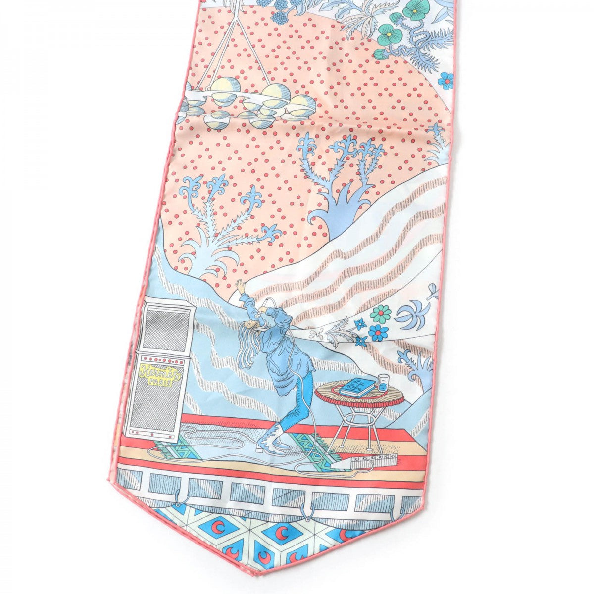HERMES Stall silk multicolor Maxi Twilly LE PREMIER CHANT WOW
