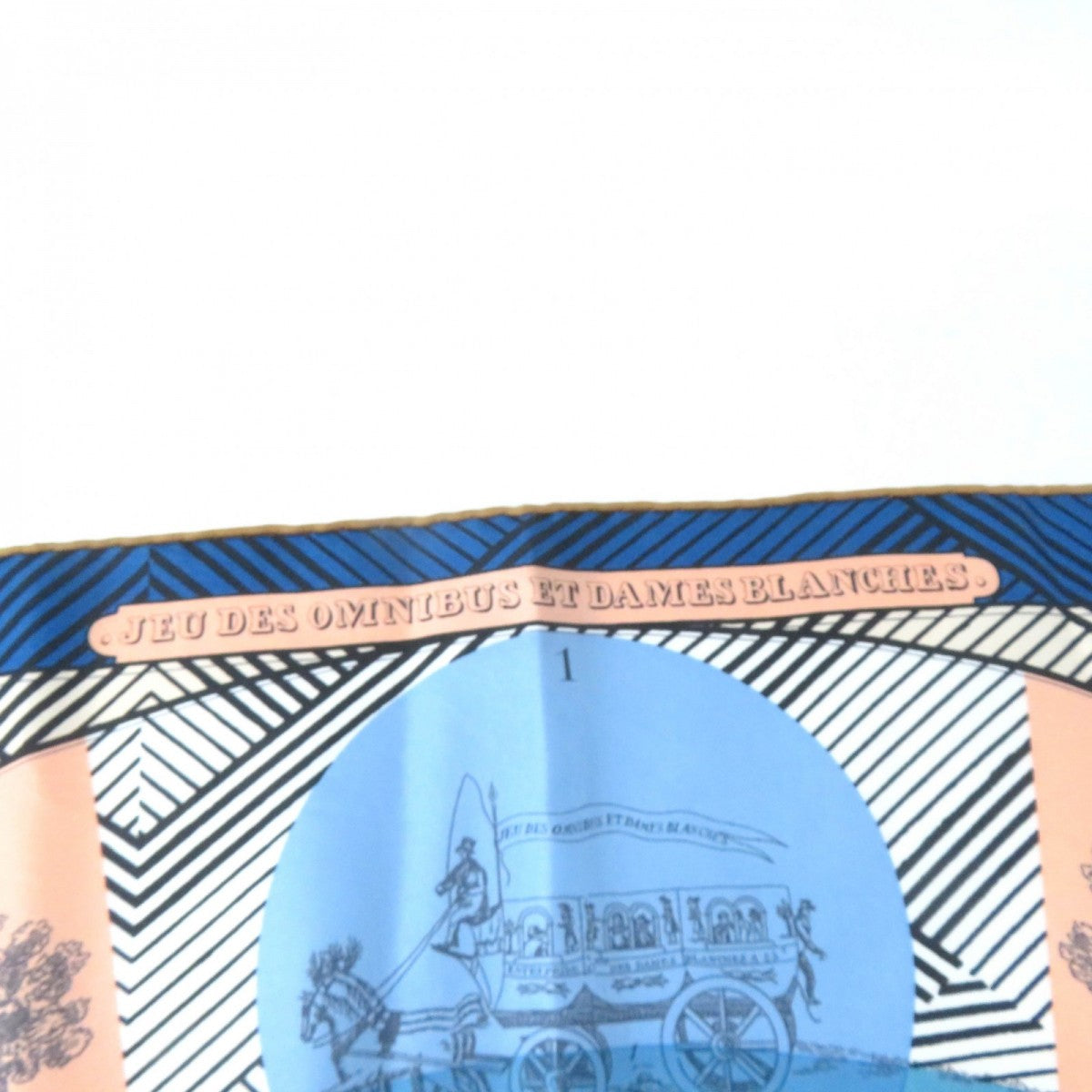 HERMES scarf silk multicolor Carre90 JEU DES OMNIBUS ET DAMES