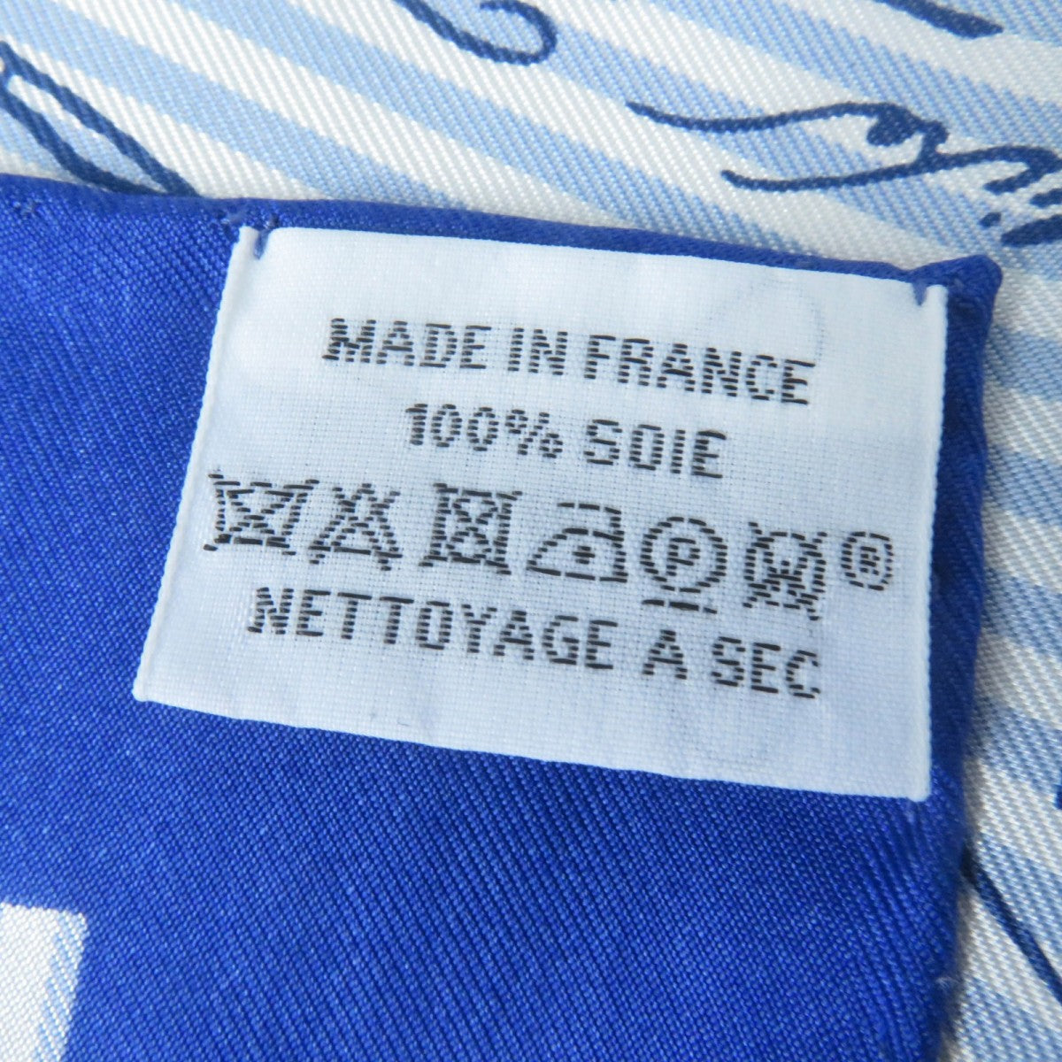 HERMES scarf Main: 100% silk Blue type Carre70 Caregean Naissance dune idee The birth of an idea Women Used