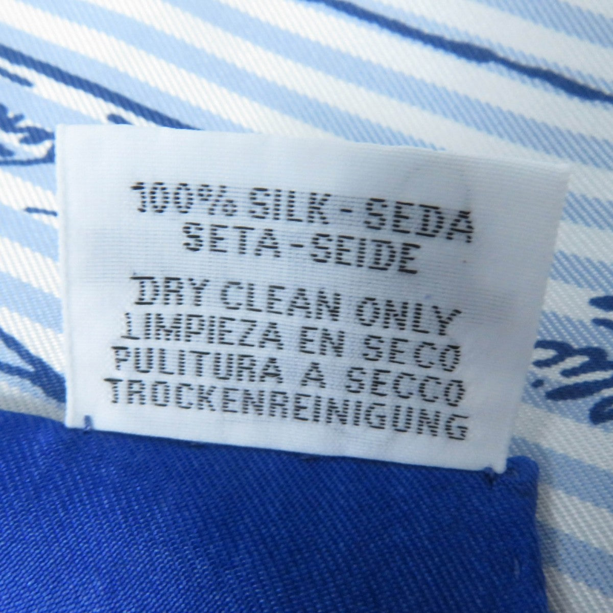 HERMES scarf Main: 100% silk Blue type Carre70 Caregean Naissance dune idee The birth of an idea Women Used