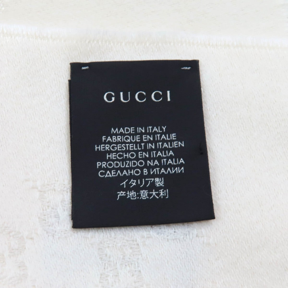 GUCCI Scarf cashmere Ivory