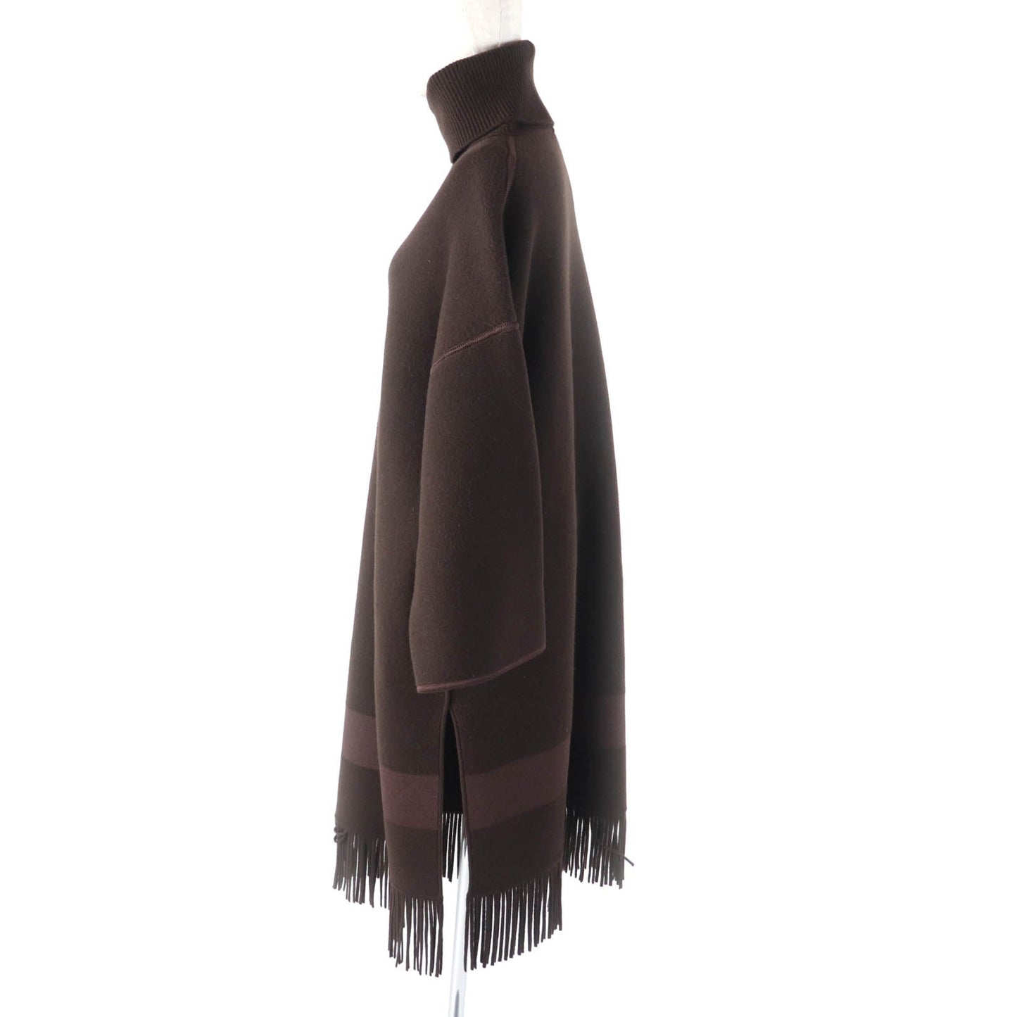 HERMES one piece Main: 75% wool, Main: 19% cashmere, Main: 5% nylon, Main: 1% polyurethane, Part: 80% wool, Part: 1% polyurethane, Part: 100% silk Brown Women 34 Used