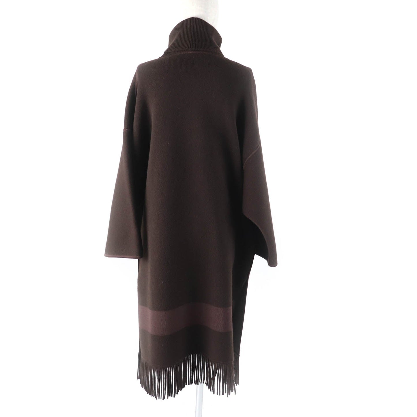 HERMES one piece Main: 75% wool, Main: 19% cashmere, Main: 5% nylon, Main: 1% polyurethane, Part: 80% wool, Part: 1% polyurethane, Part: 100% silk Brown Women 34 Used