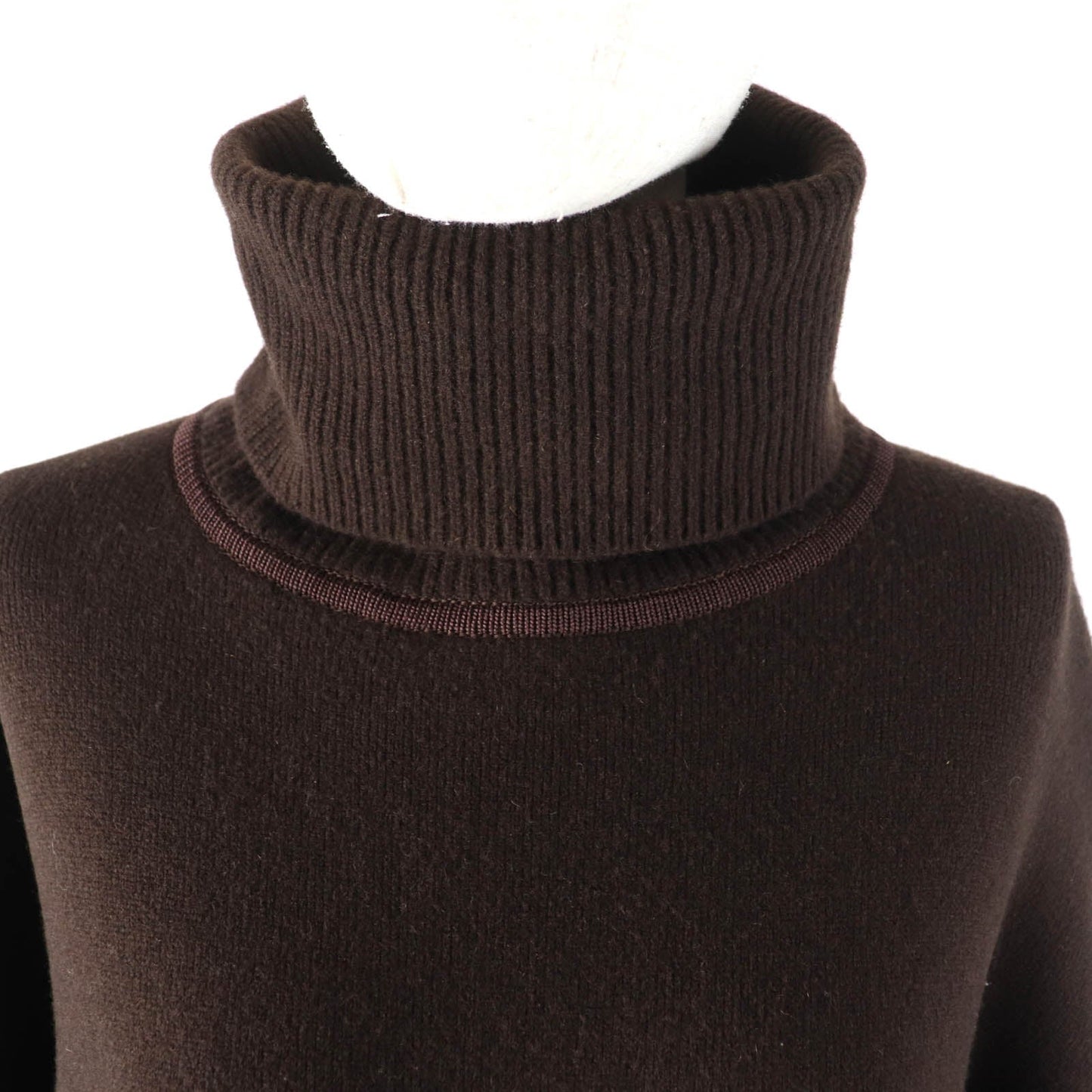 HERMES one piece Main: 75% wool, Main: 19% cashmere, Main: 5% nylon, Main: 1% polyurethane, Part: 80% wool, Part: 1% polyurethane, Part: 100% silk Brown Women 34 Used