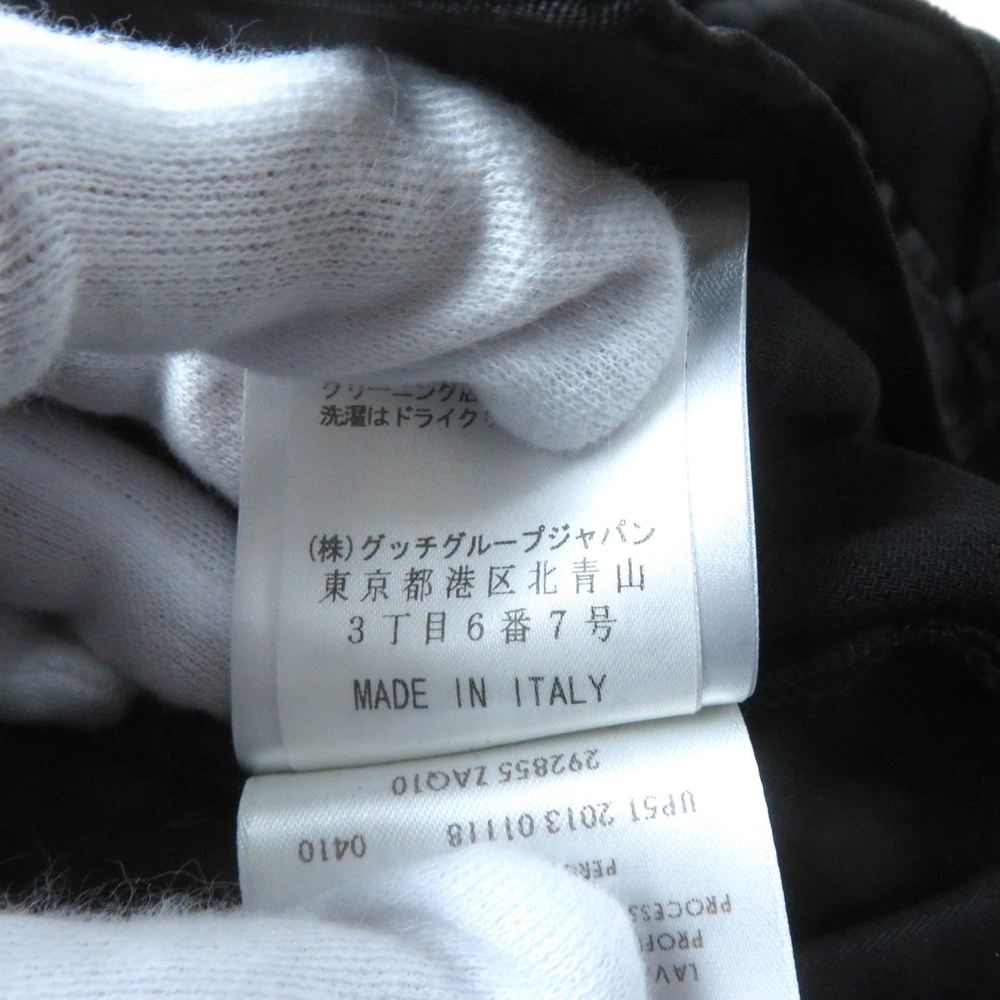 GUCCI Pants 292855 Outer: 97% wool, Outer: 3% polyurethane, Lining: 75% acetate, Lining: 25% polyester black Women 38 Used