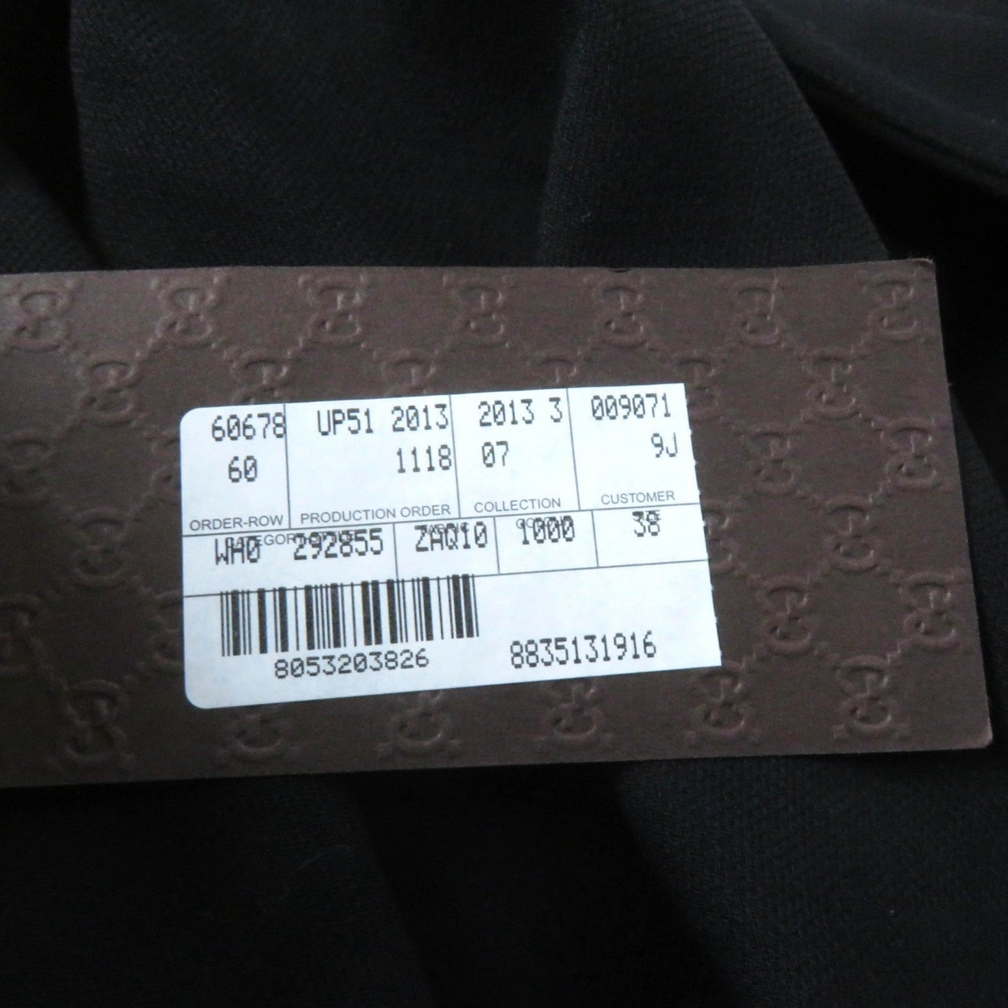 GUCCI Pants 292855 Outer: 97% wool, Outer: 3% polyurethane, Lining: 75% acetate, Lining: 25% polyester black Women 38 Used