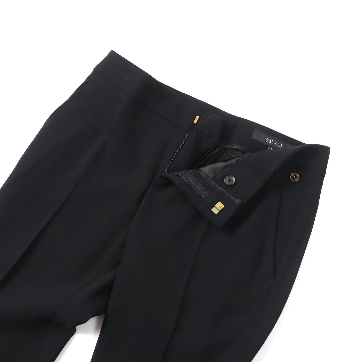 GUCCI Pants 292855 Outer: 97% wool, Outer: 3% polyurethane, Lining: 75% acetate, Lining: 25% polyester black Women 38 Used