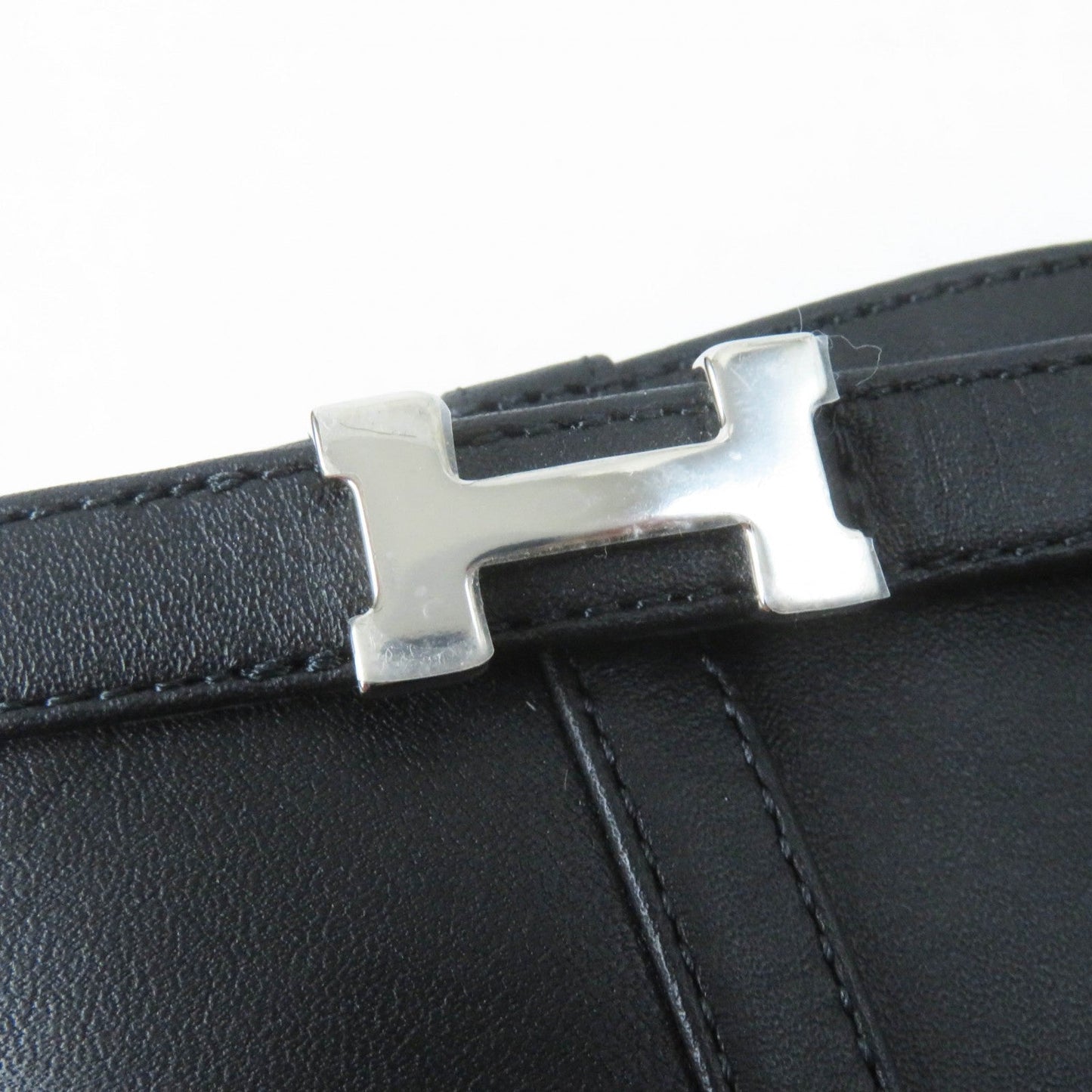 HERMES short boots Main: Leather black Oh Mage Women 36 Used