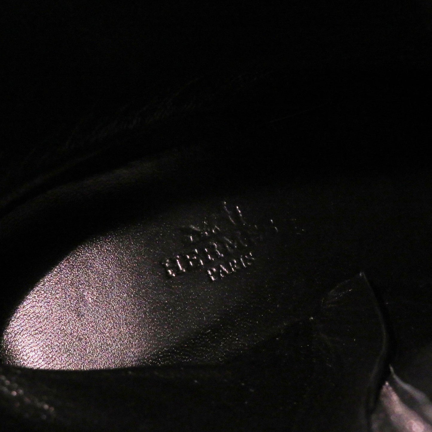 HERMES short boots Main: Leather black Oh Mage Women 36 Used