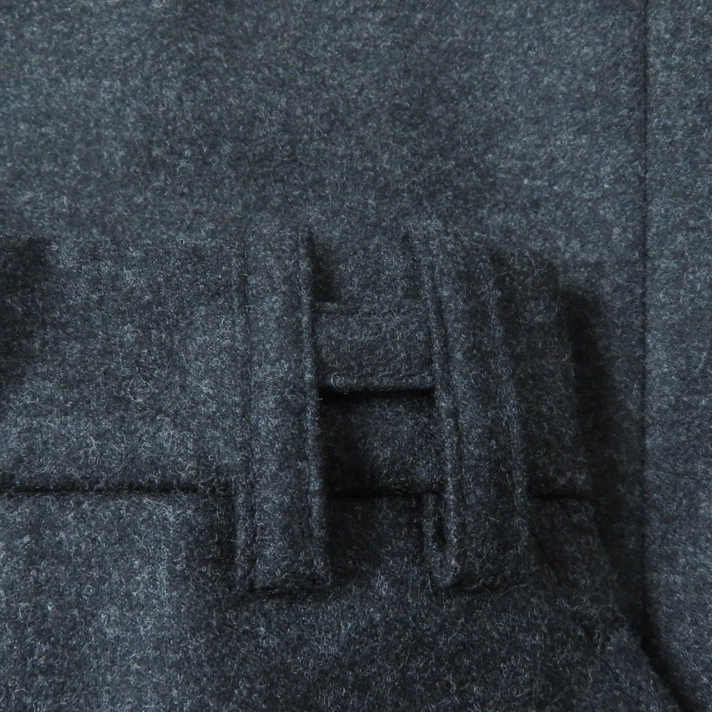 HERMES Tight Skirt Outer: 95% wool, Outer: 5% cashmere, Lining: 100% silk Charcoal gray Women 42 Used