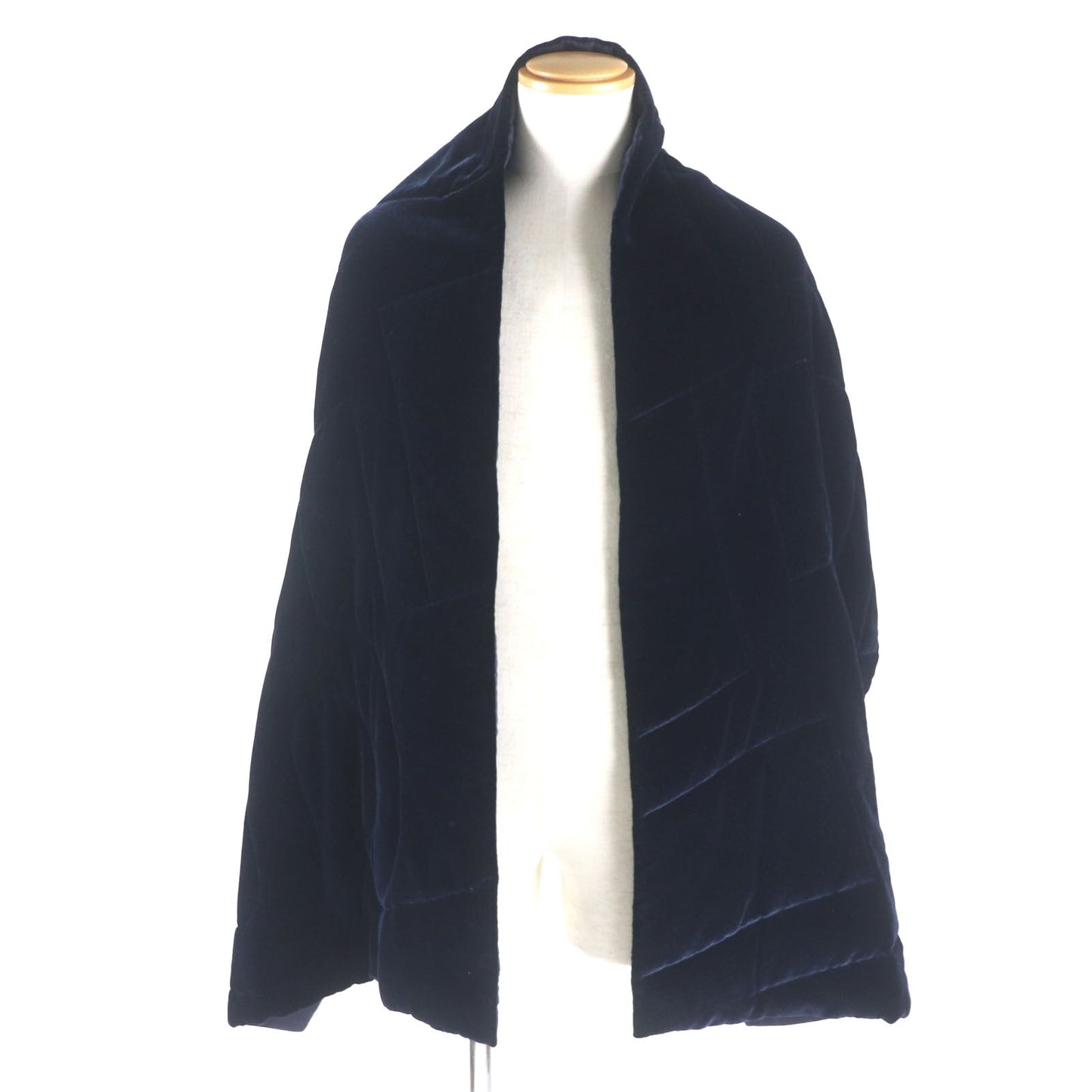 HERMES shawl Main: 100% silk, Filling: 60% silk, Filling: 40% polyester Navy mens Used