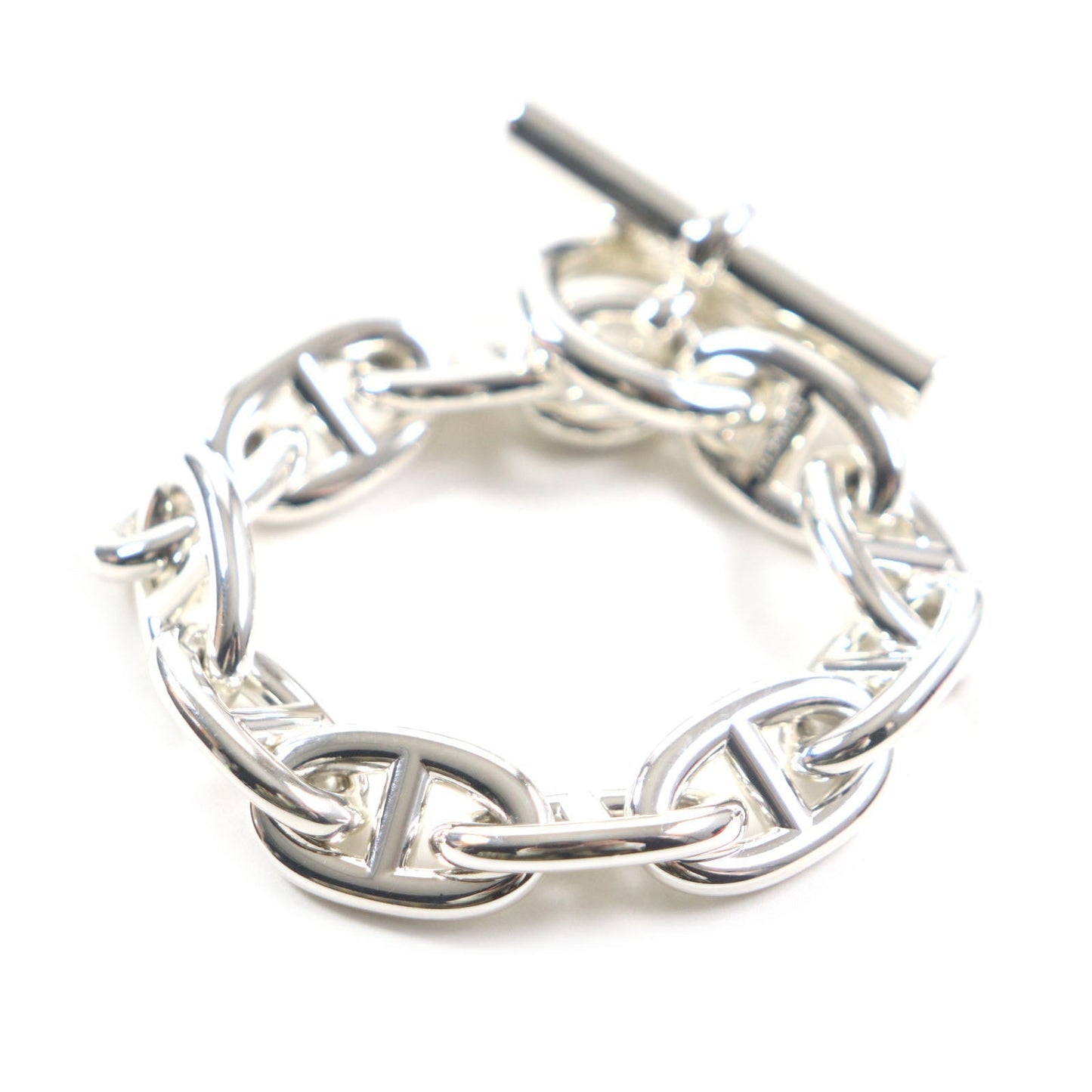 HERMES bracelet 24AG047655 Main�FAG925 Silver Chene DunkleTGM mens Used