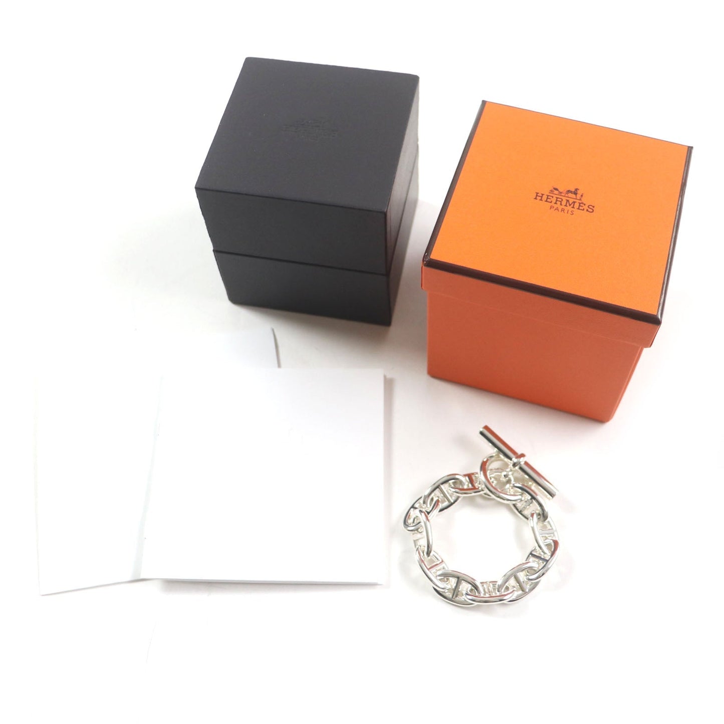 HERMES bracelet 24AG047655 Main�FAG925 Silver Chene DunkleTGM mens Used