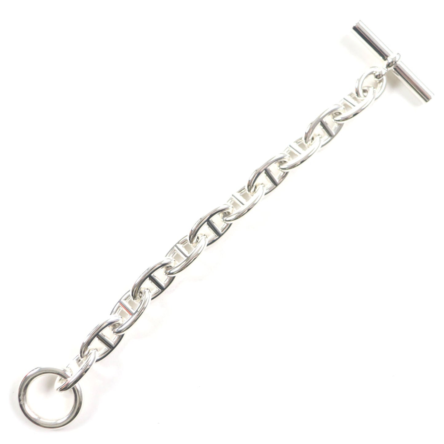 HERMES bracelet 24AG047655 Main�FAG925 Silver Chene DunkleTGM mens Used