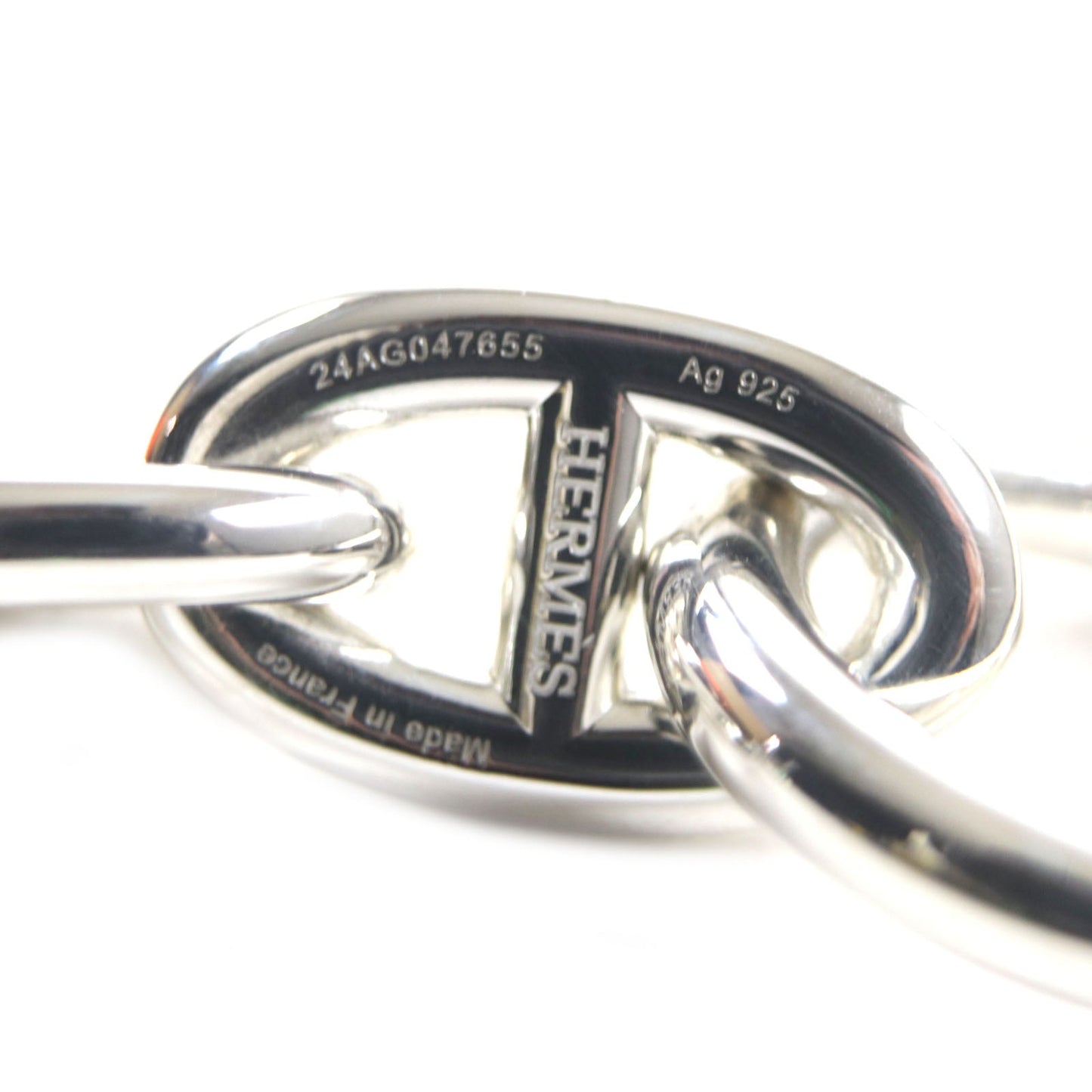 HERMES bracelet 24AG047655 Main�FAG925 Silver Chene DunkleTGM mens Used