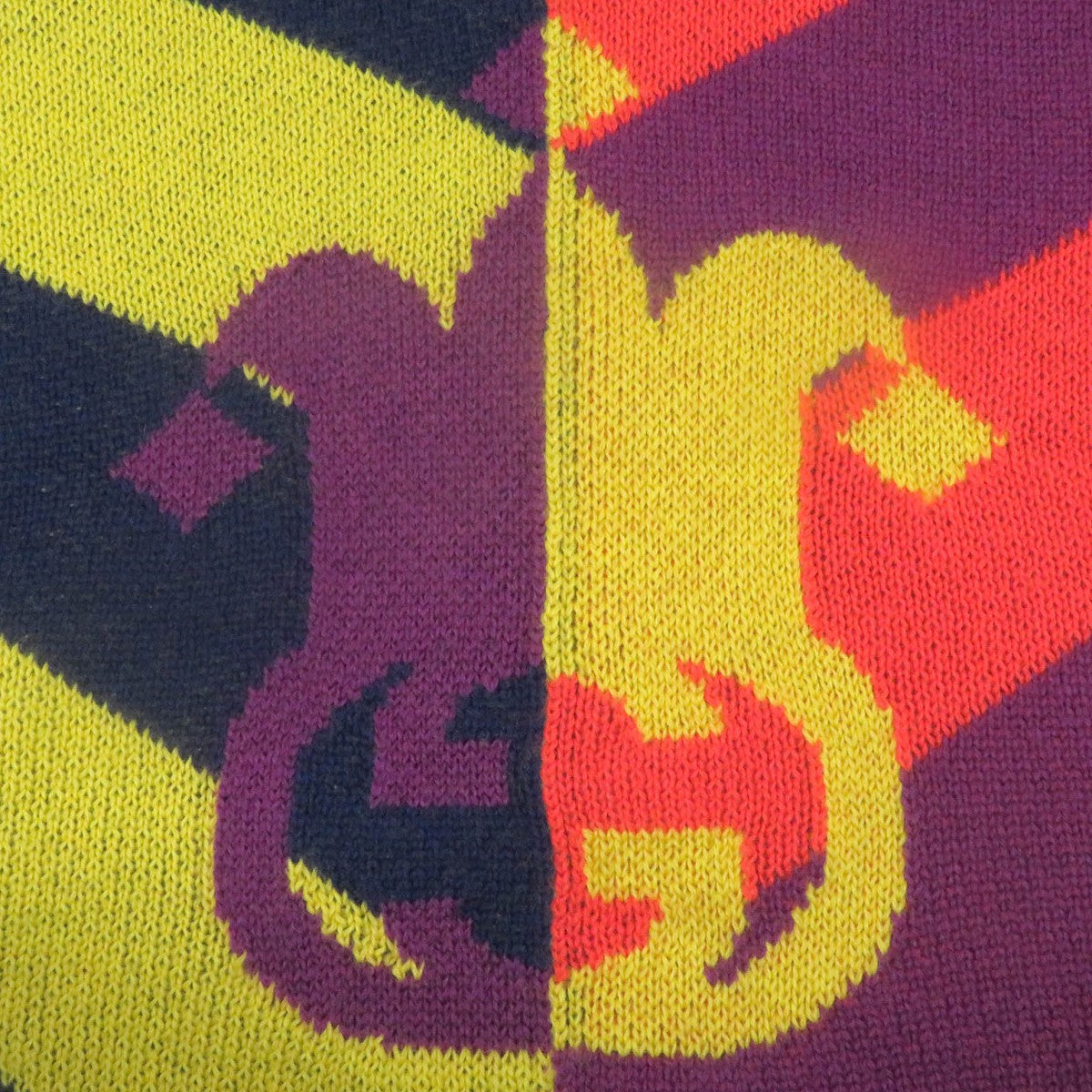 GUCCI sweater 724770 Main: 100% wool, part: 79% rayon, part: 21% polyester, part: 97% wool, part: 2% nylon multicolor mens S Used