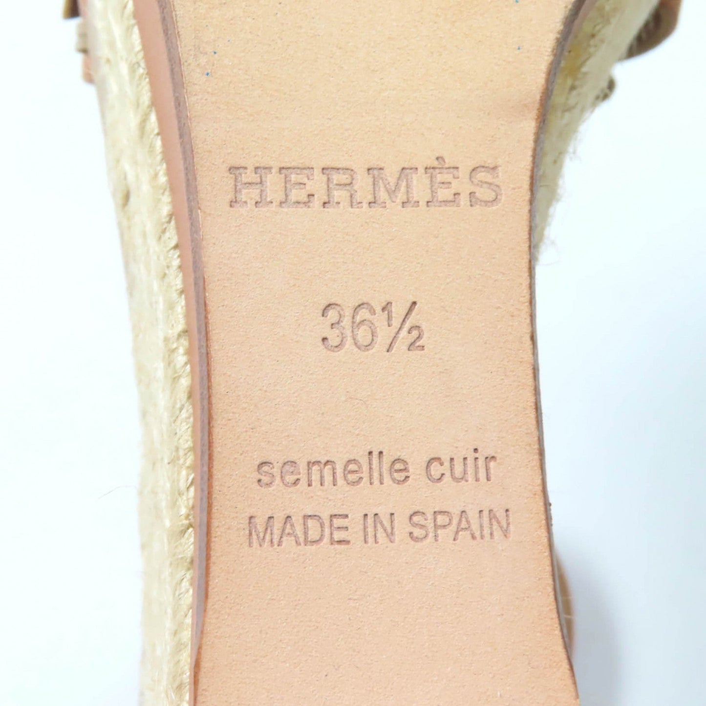 HERMES Sandals Main: Leather Brown gold MAMBO Women 36.5 Used