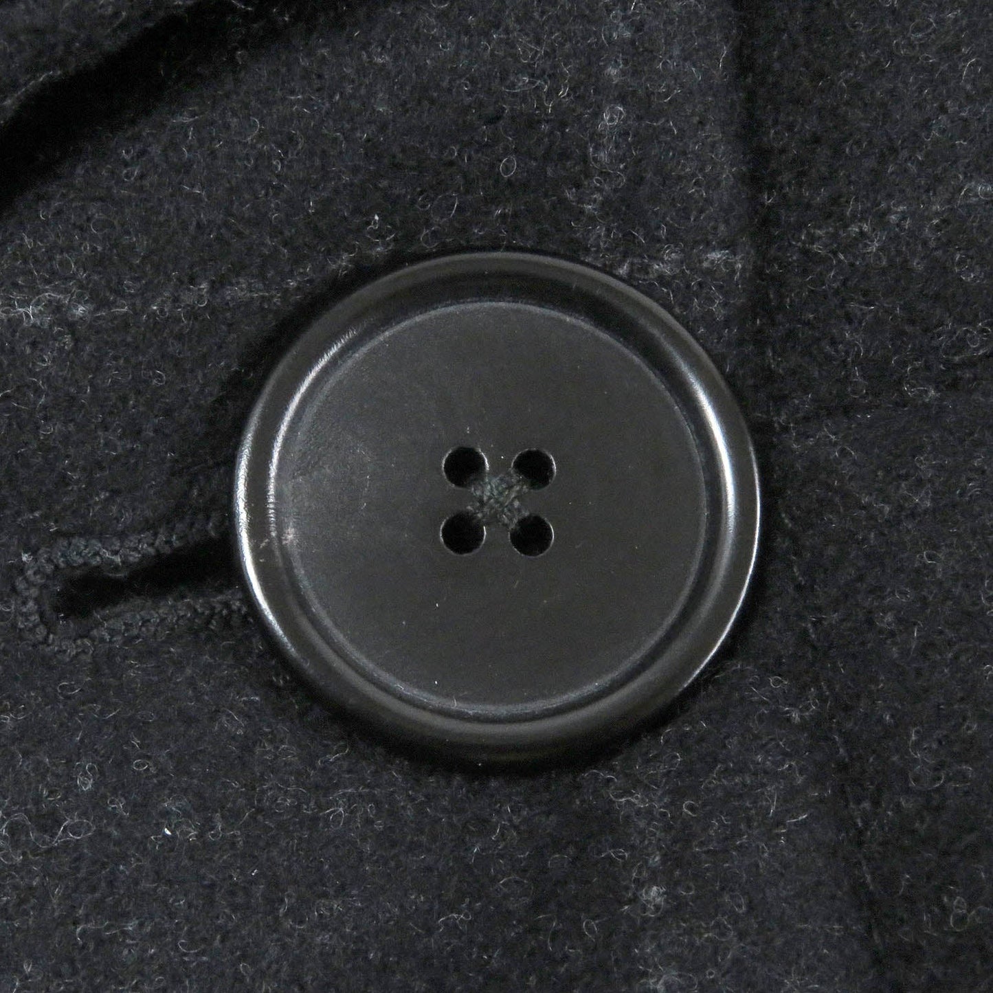 HERMES Chester coat Outer: 90% wool, Outer: 10% cashmere, Lining: 80% nylon, Lining: 20% polyurethane, Filling: 84% polyester Navy mens 48 Used