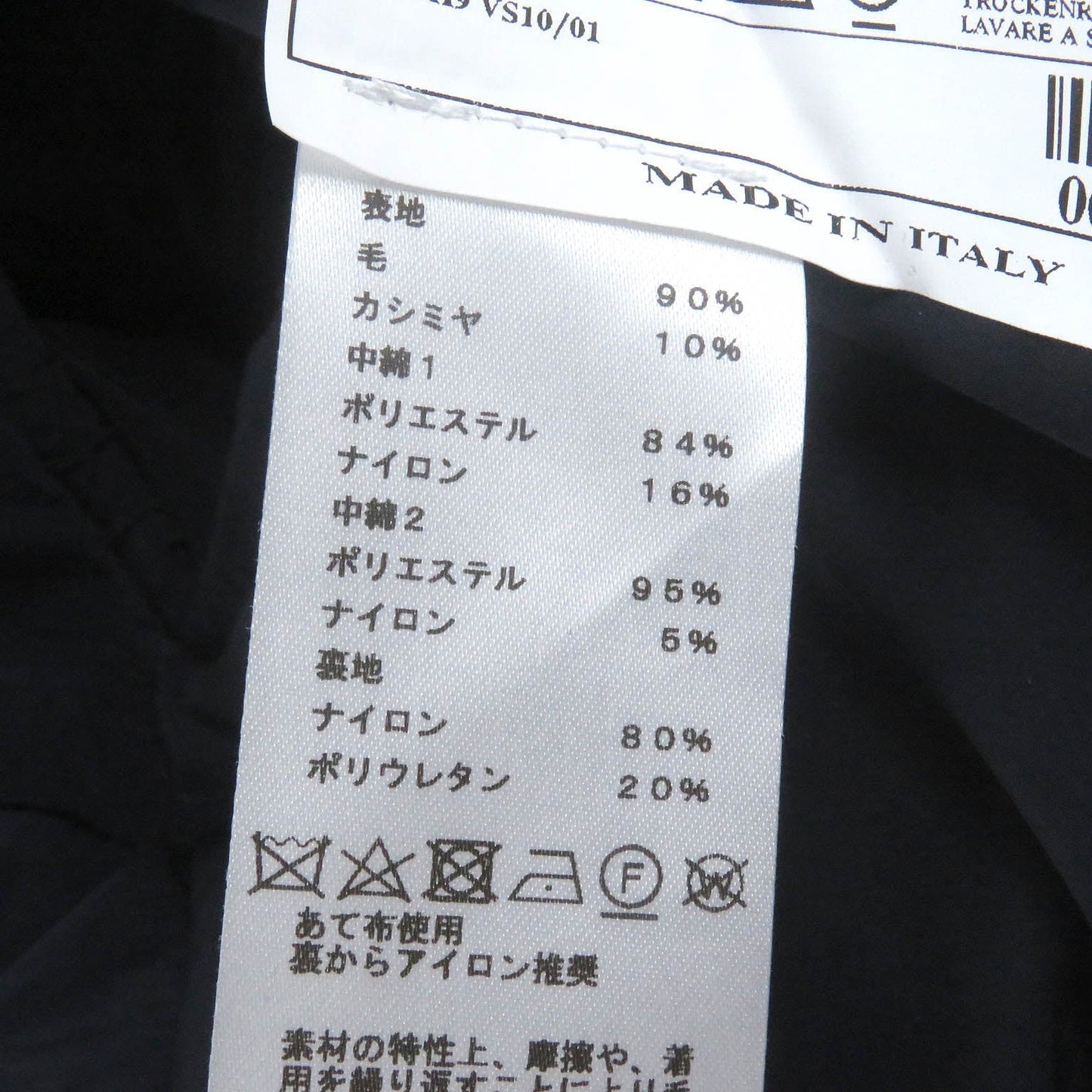 HERMES Chester coat Outer: 90% wool, Outer: 10% cashmere, Lining: 80% nylon, Lining: 20% polyurethane, Filling: 84% polyester Navy mens 48 Used