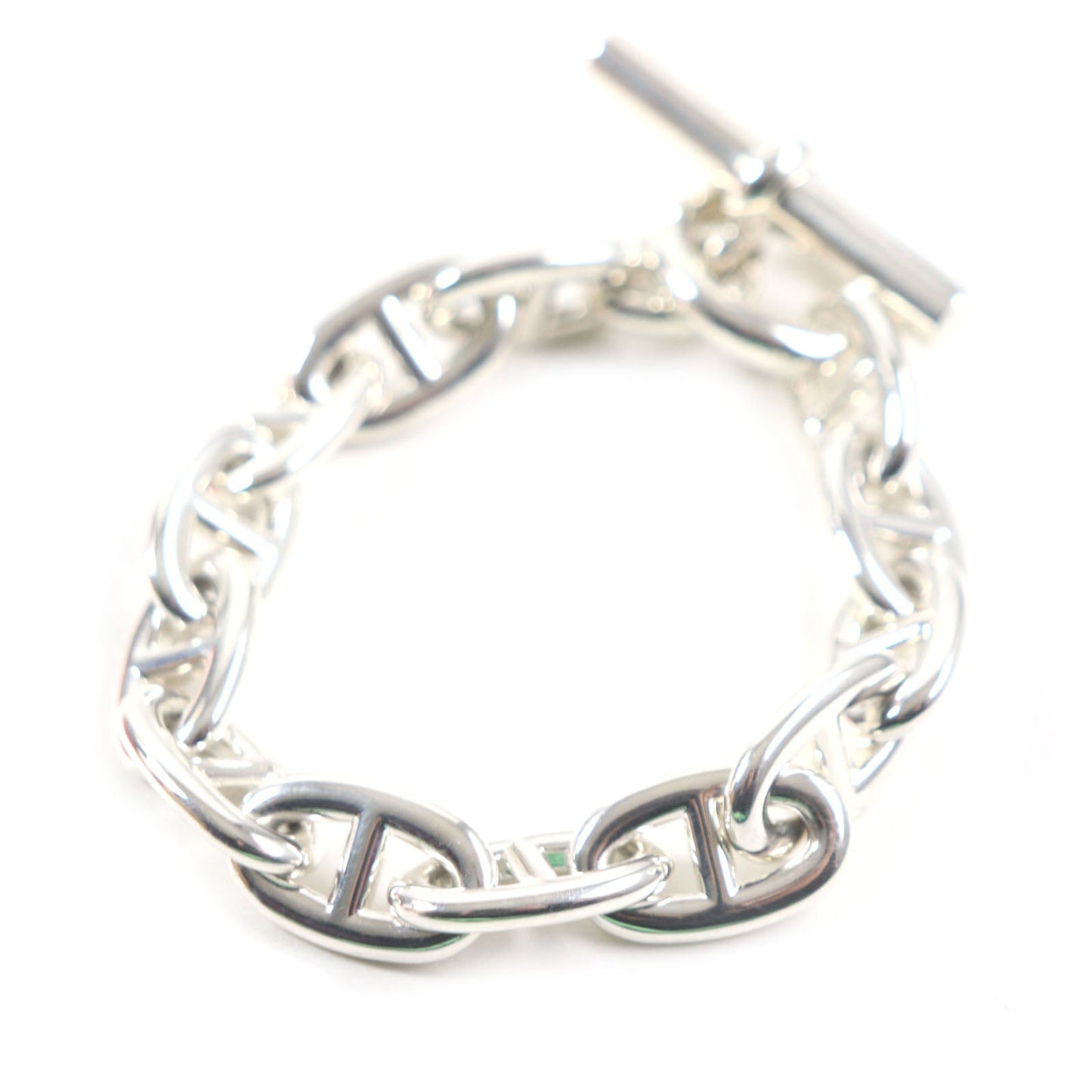 HERMES bracelet H101995B Main�FAG925 Silver Chene DunkleTGM mens Used