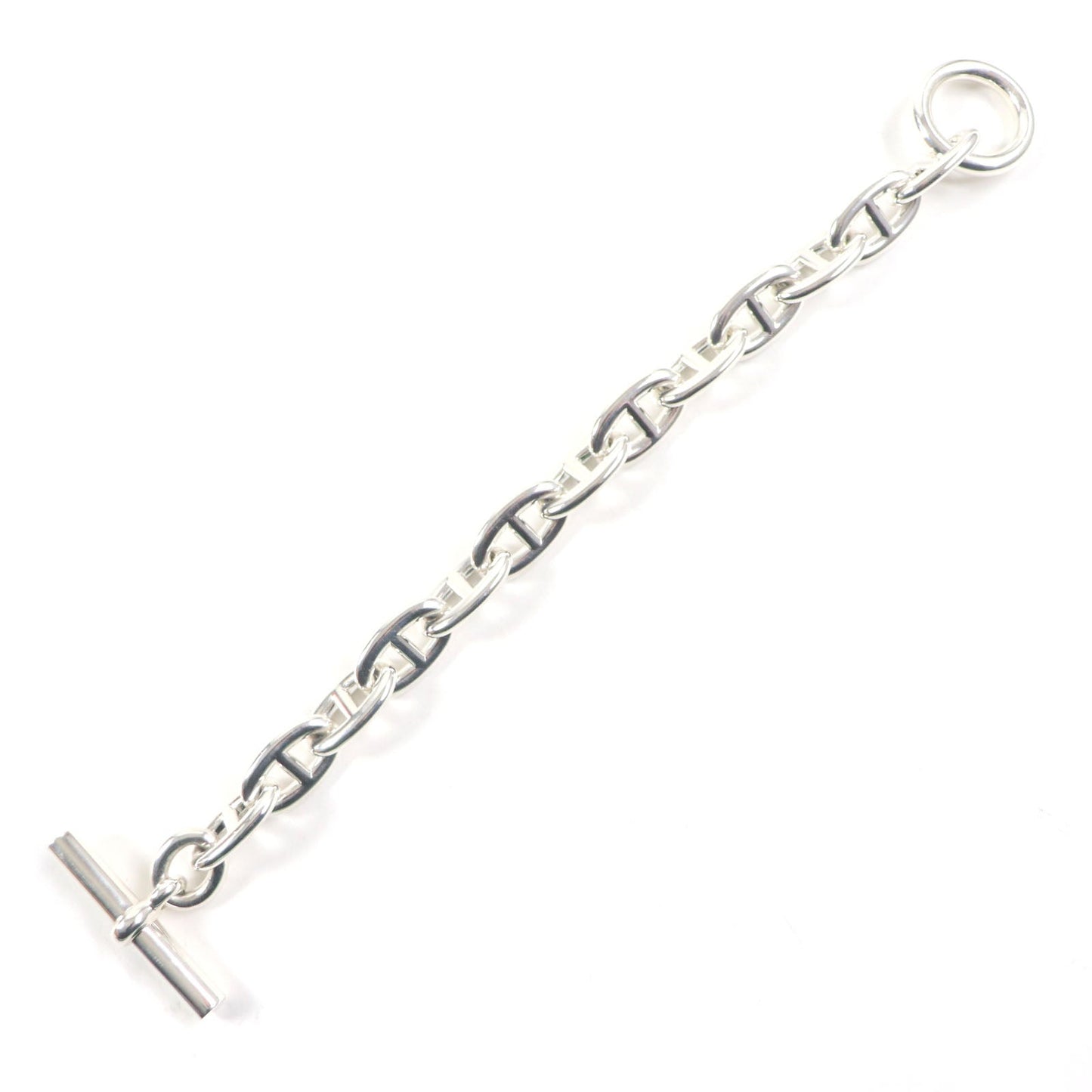 HERMES bracelet H101995B Main�FAG925 Silver Chene DunkleTGM mens Used