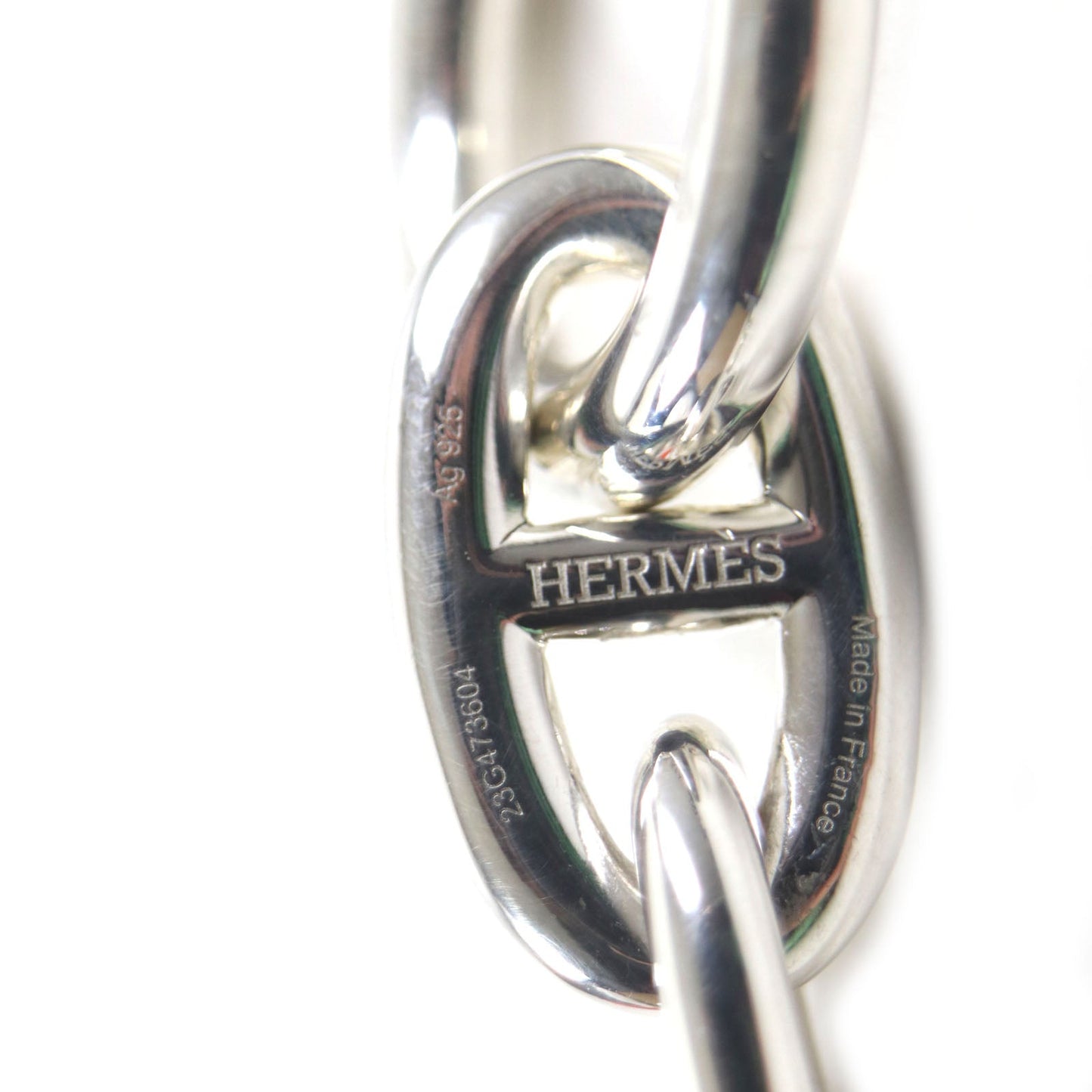 HERMES bracelet H101995B Main�FAG925 Silver Chene DunkleTGM mens Used