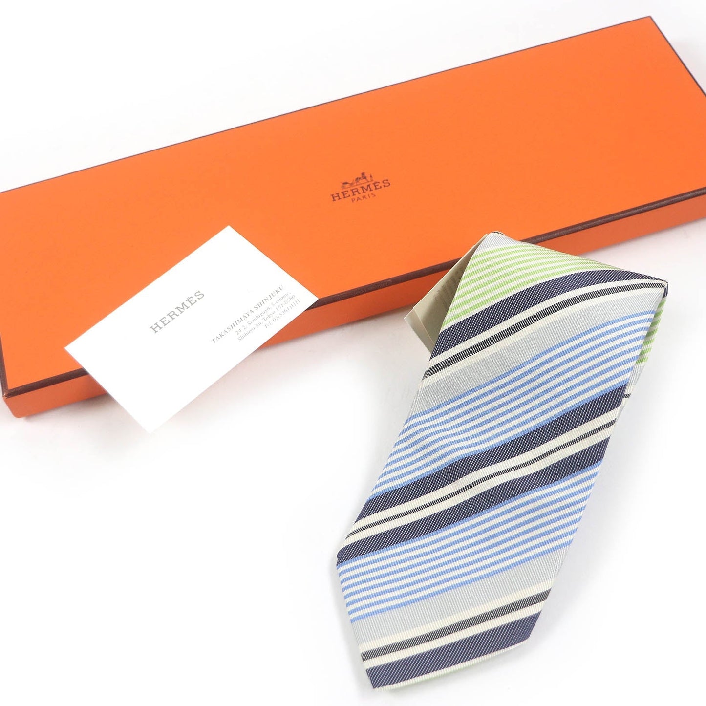 HERMES tie 758726T silk multicolor