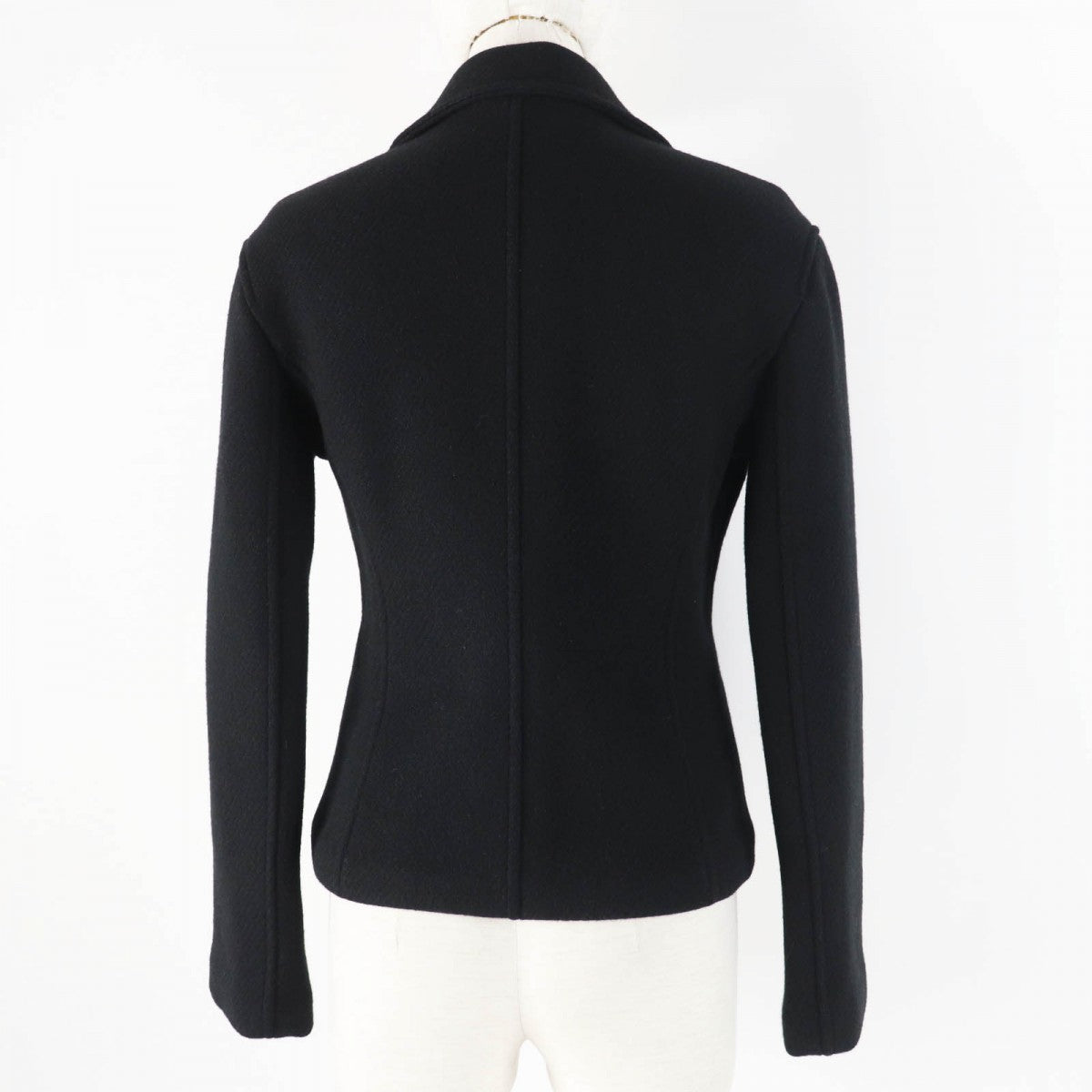 HERMES Jacket 3H0208DW Outer: 100% cashmere, Leather: Sheepskin, Filling: 55% cashmere, Filling: 45% polyester, Lining: 100% polyester black Women 34 Used