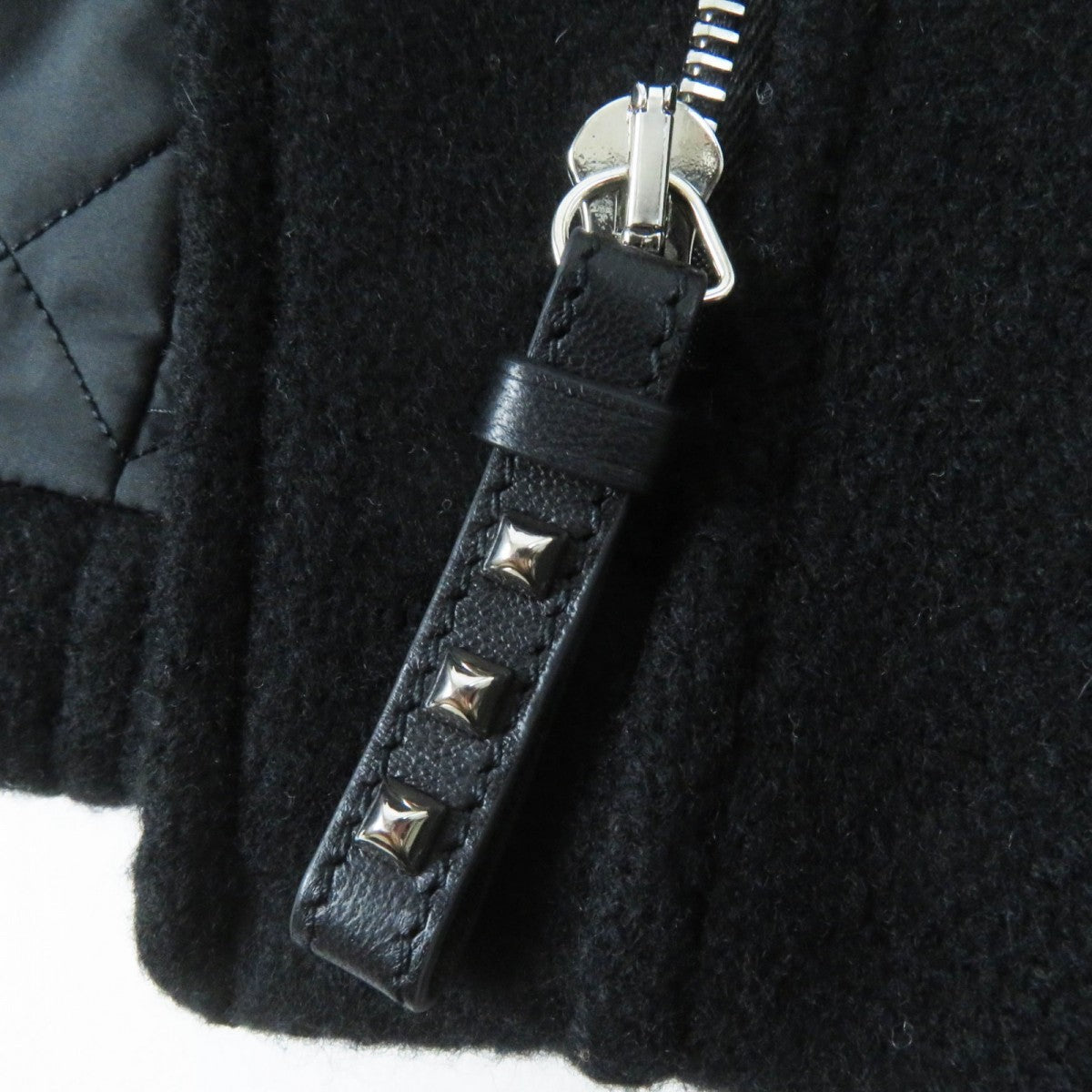 HERMES Jacket 3H0208DW Outer: 100% cashmere, Leather: Sheepskin, Filling: 55% cashmere, Filling: 45% polyester, Lining: 100% polyester black Women 34 Used