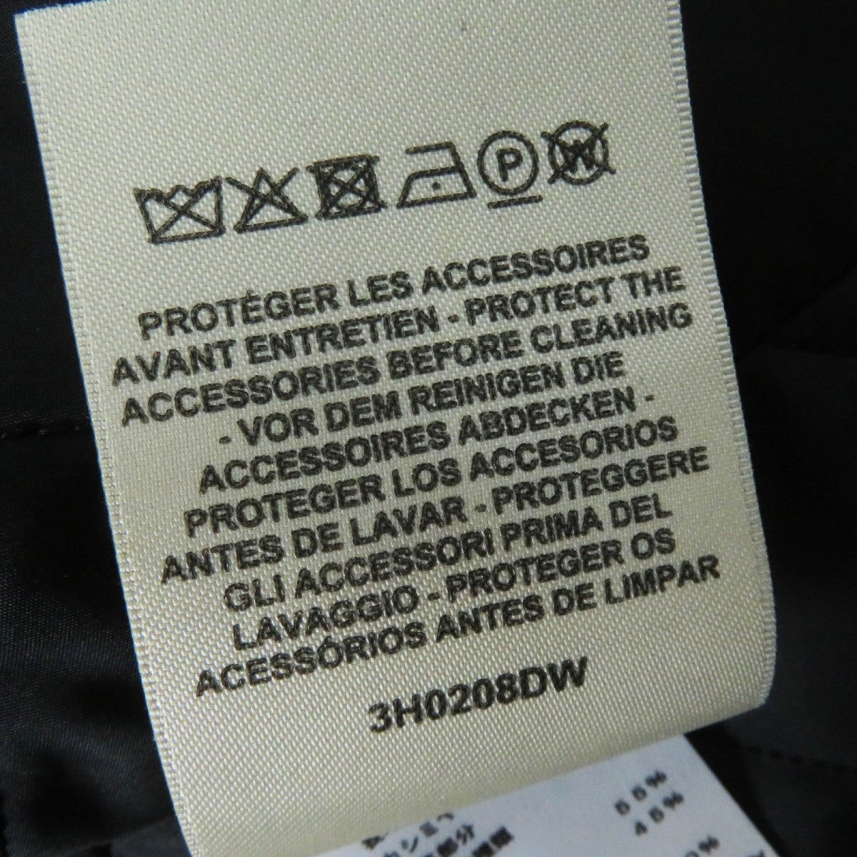 HERMES Jacket 3H0208DW Outer: 100% cashmere, Leather: Sheepskin, Filling: 55% cashmere, Filling: 45% polyester, Lining: 100% polyester black Women 34 Used