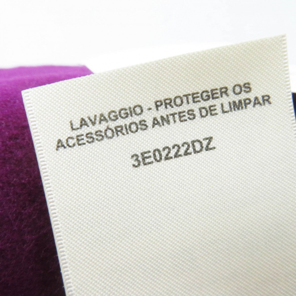 HERMES poncho 3E0222DZ  Main: 100% cashmere, Leather part: Sheepskin Purple pink Women 38 Used
