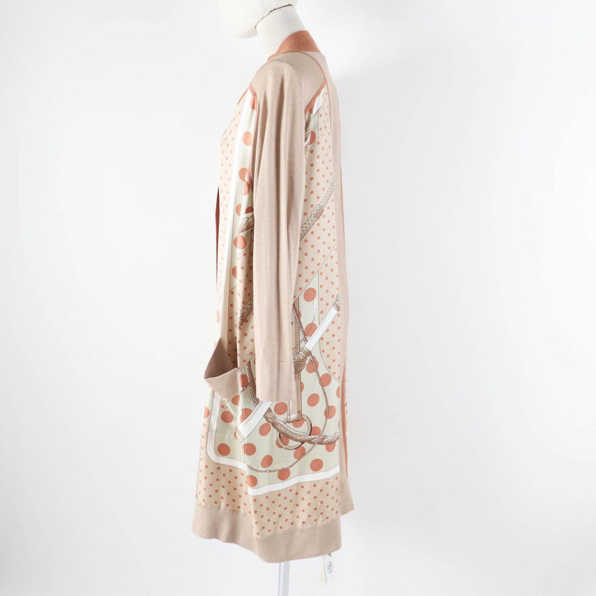 HERMES cardigan Outer: 100% silk, part: 50% cashmere, part: 50% silk Multi Clic Clac a Pois Women 38 Used