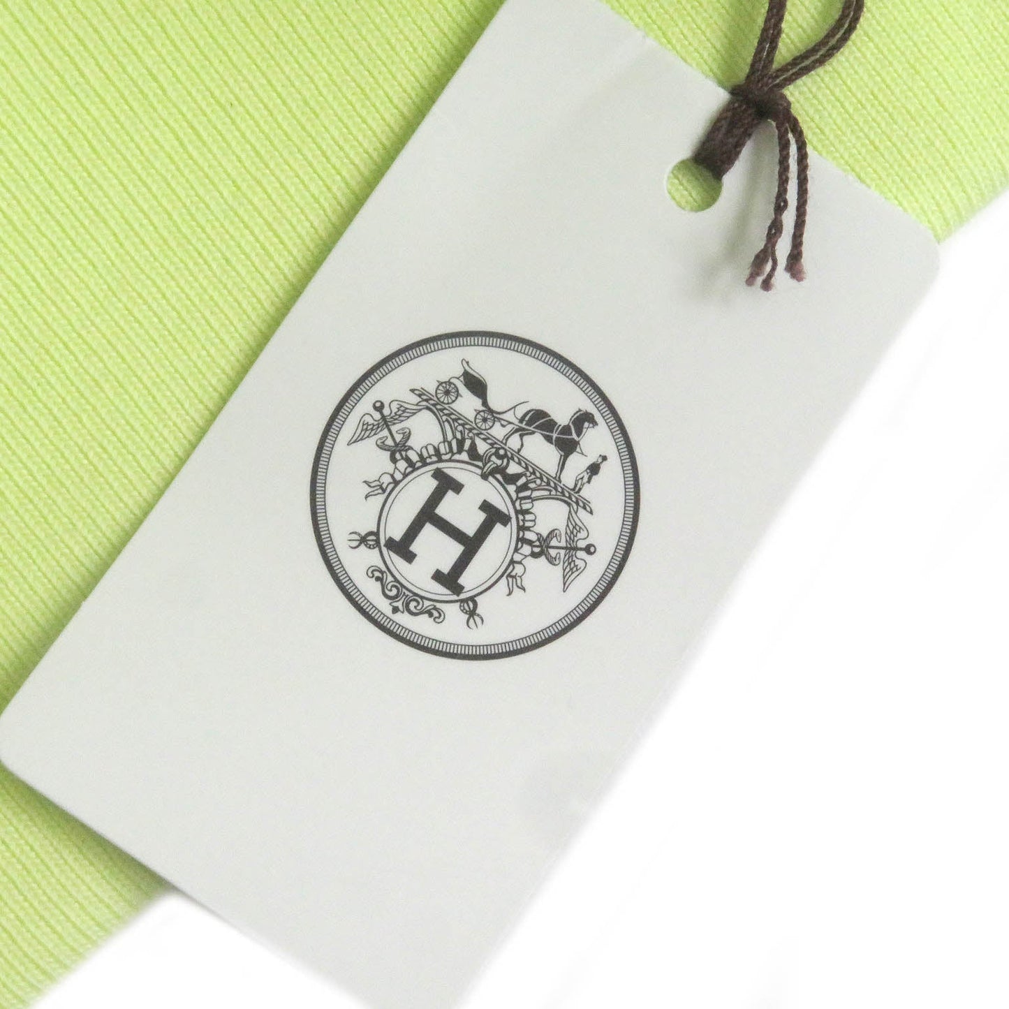 HERMES Blouson Main: 100% cotton, Part: 90% cotton, Part: 10% polyurethane, Leather part: sheepskin Light green Chevaux en Symetrie mens Used