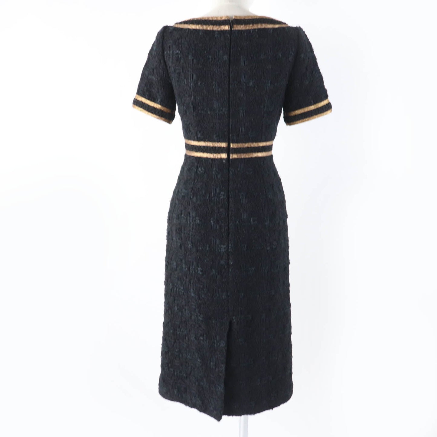 GUCCI one piece 572364 Main: 32% polyester, 27% nylon, 24% cotton, 16% acrylic, 1% polyurethane Black gold Women 36 Used