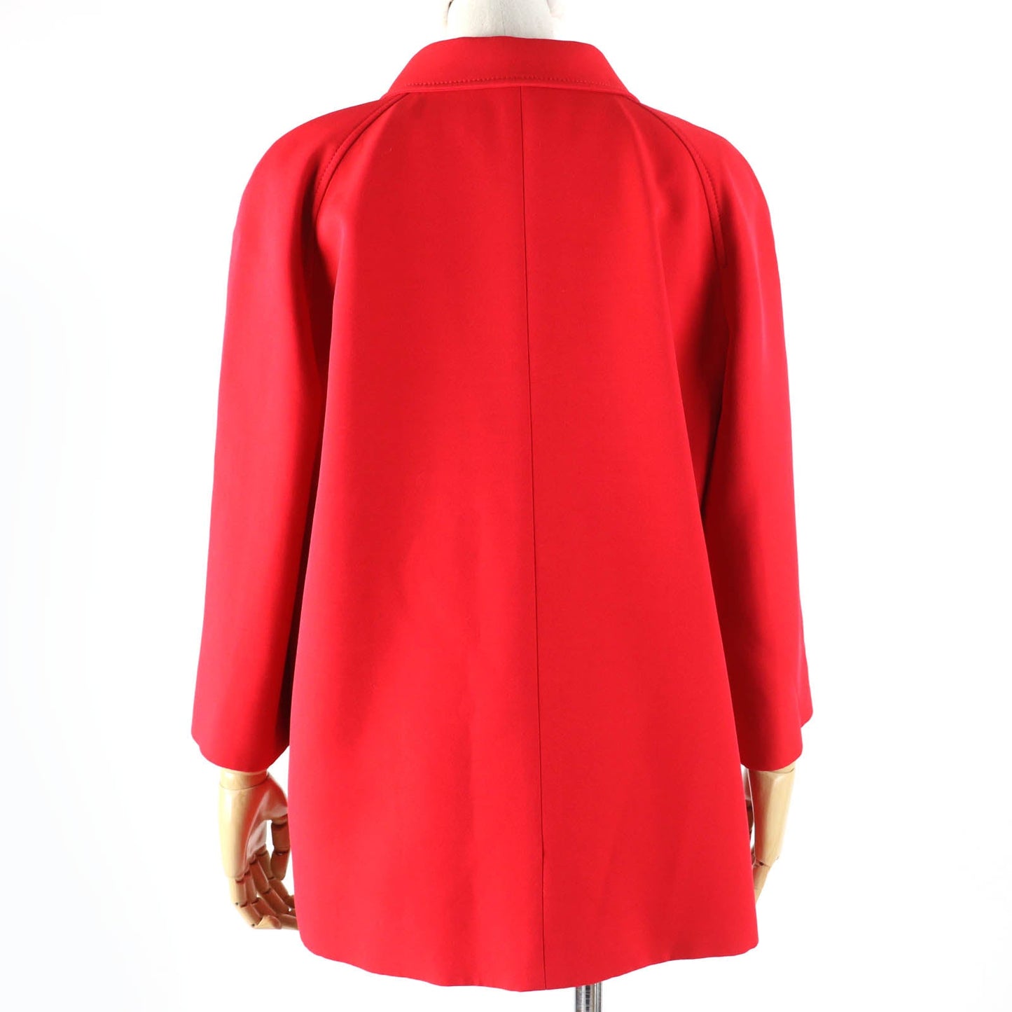 GUCCI Jacket 619359 Main: 54% silk, Main: 46% wool, Part: 100% polyester, Lining: 100% rayon Red Women 40 Used