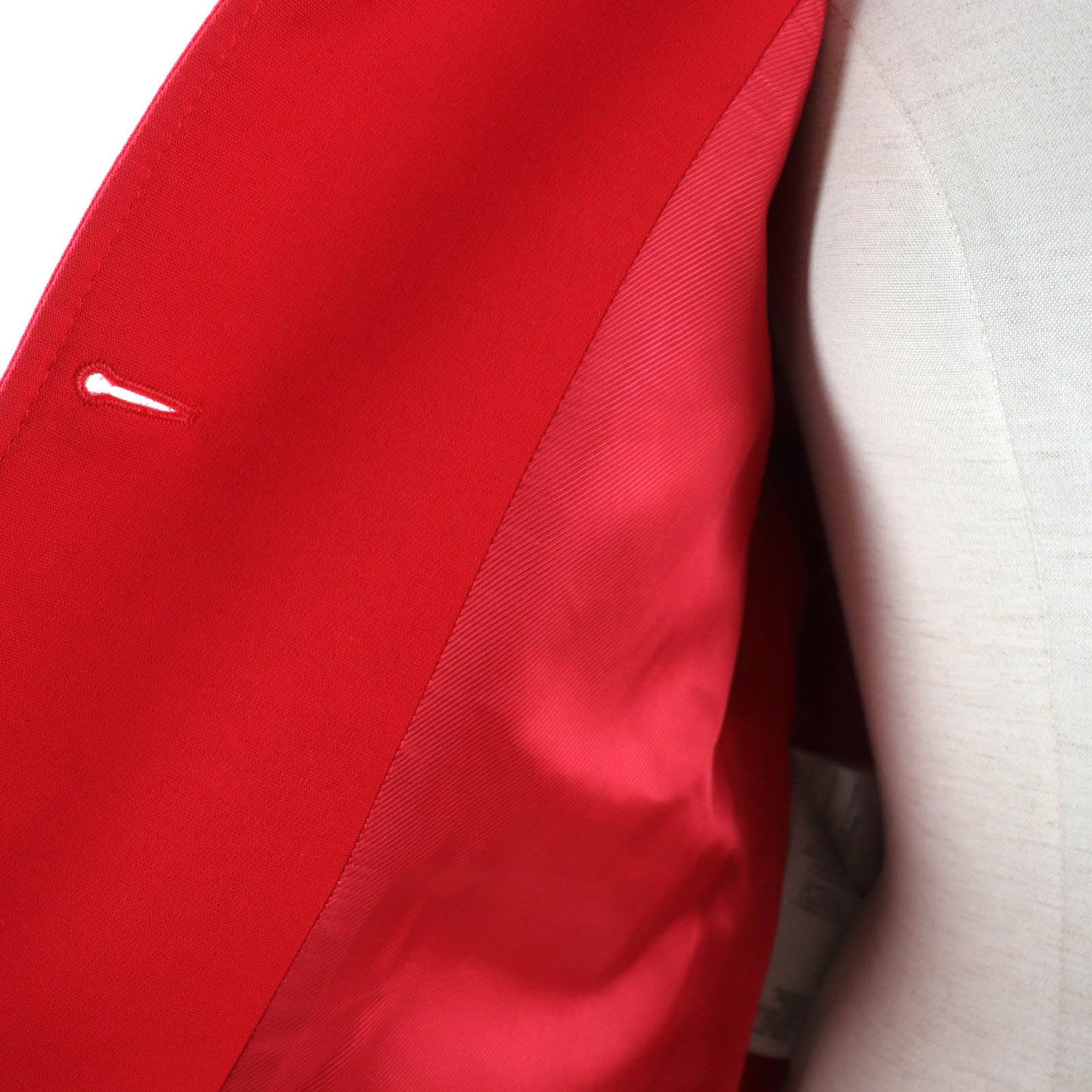 GUCCI Jacket 619359 Main: 54% silk, Main: 46% wool, Part: 100% polyester, Lining: 100% rayon Red Women 40 Used