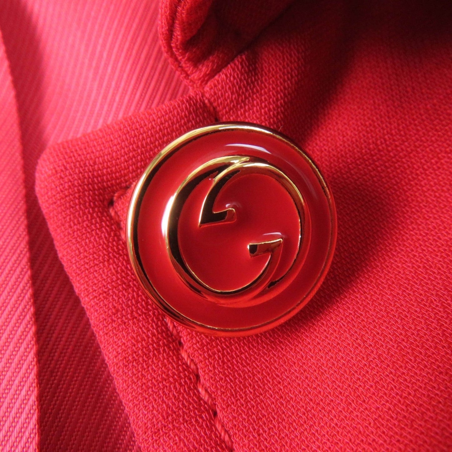 GUCCI Jacket 619359 Main: 54% silk, Main: 46% wool, Part: 100% polyester, Lining: 100% rayon Red Women 40 Used